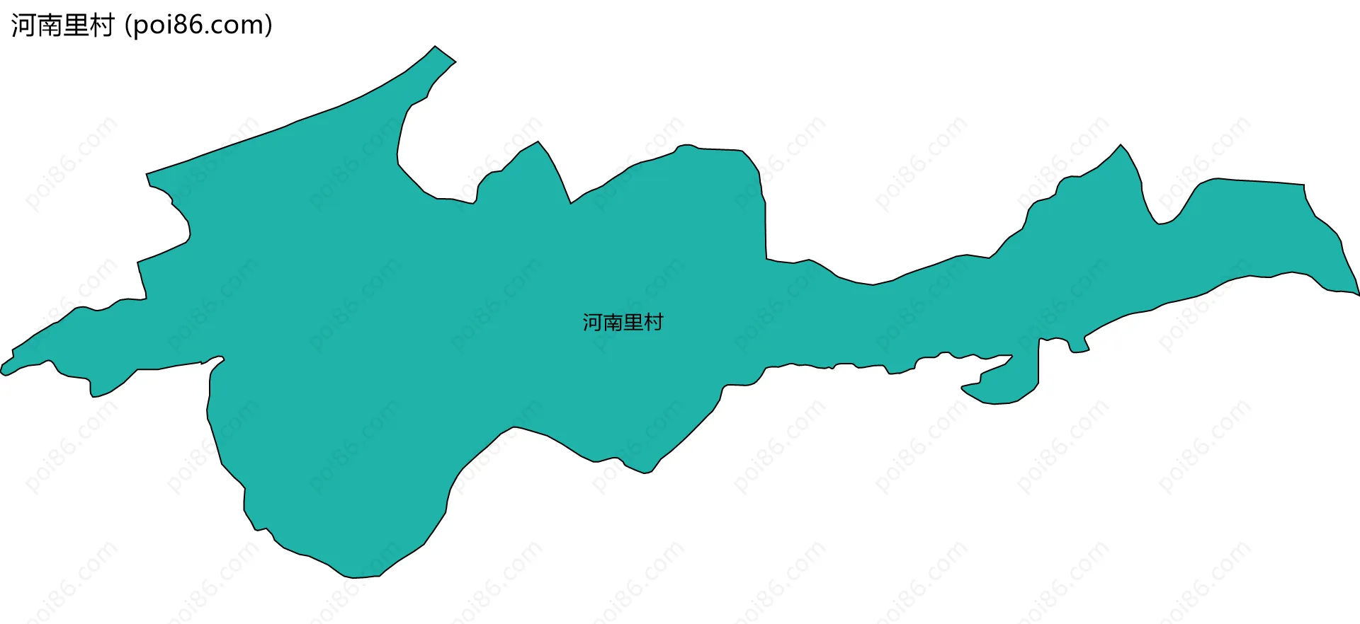 河南里村边界地图