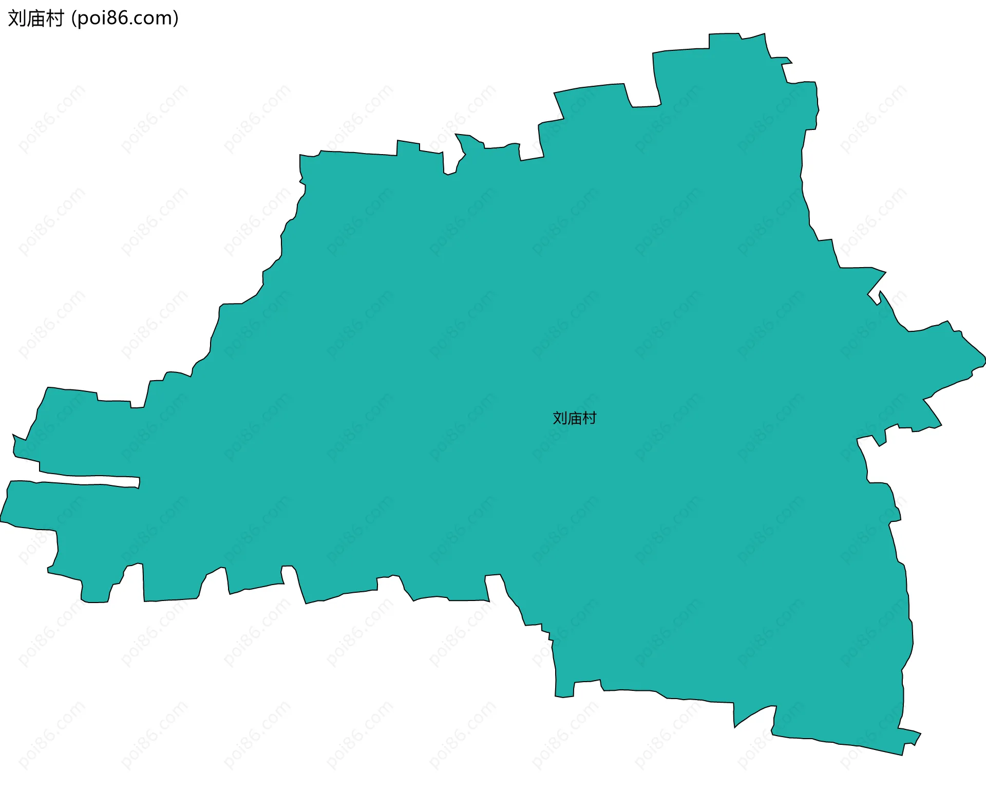 刘庙村边界地图