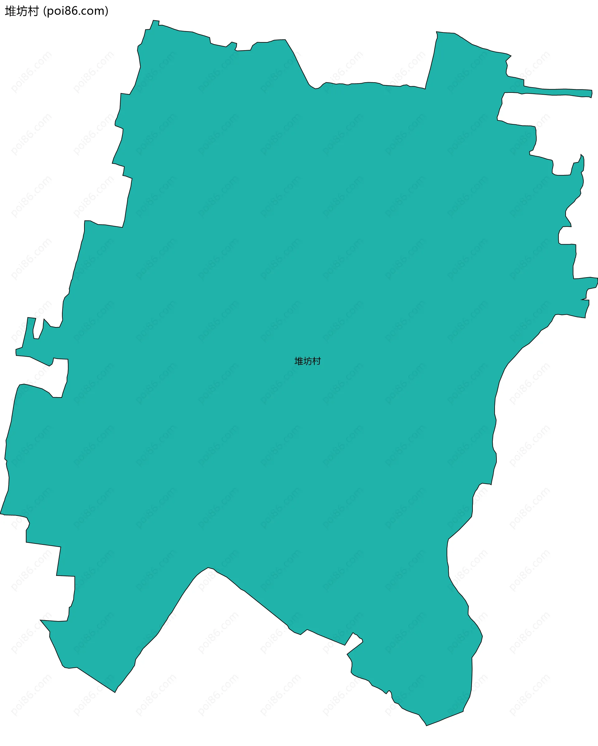 堆坊村边界地图