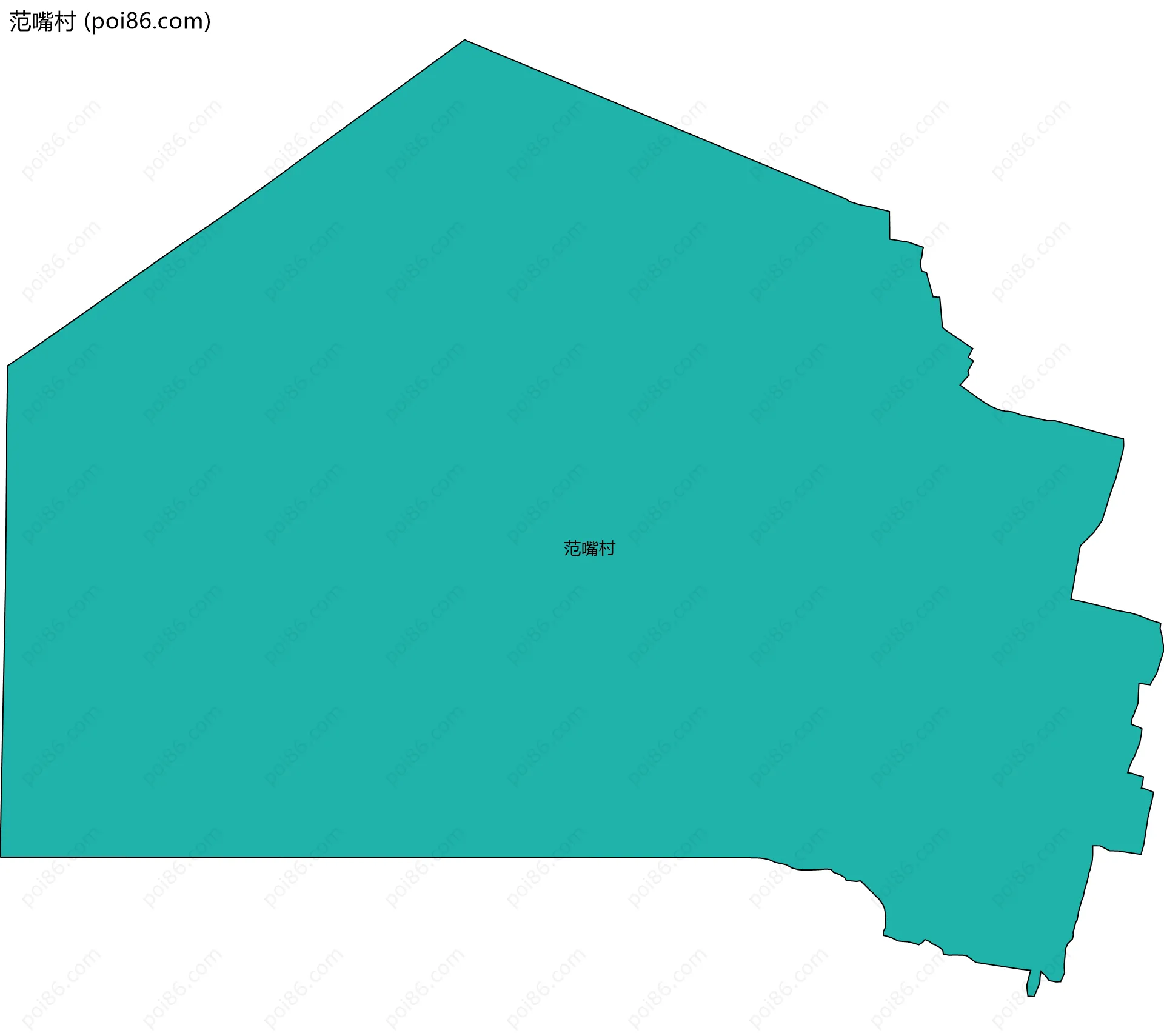 范嘴村边界地图