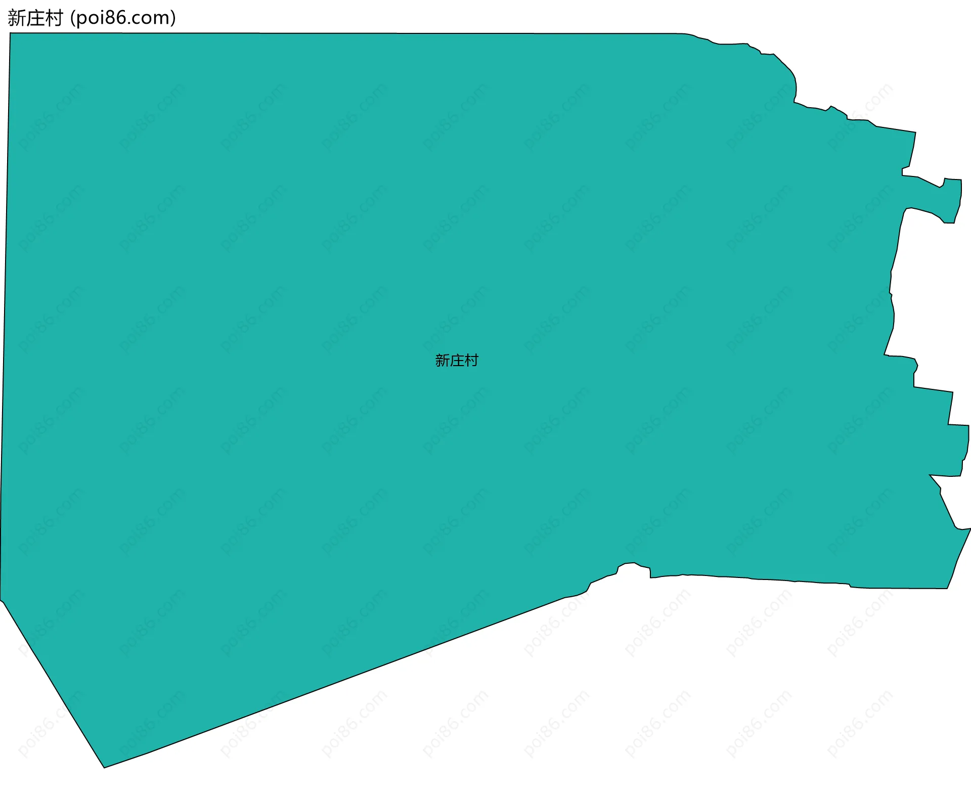 新庄村边界地图