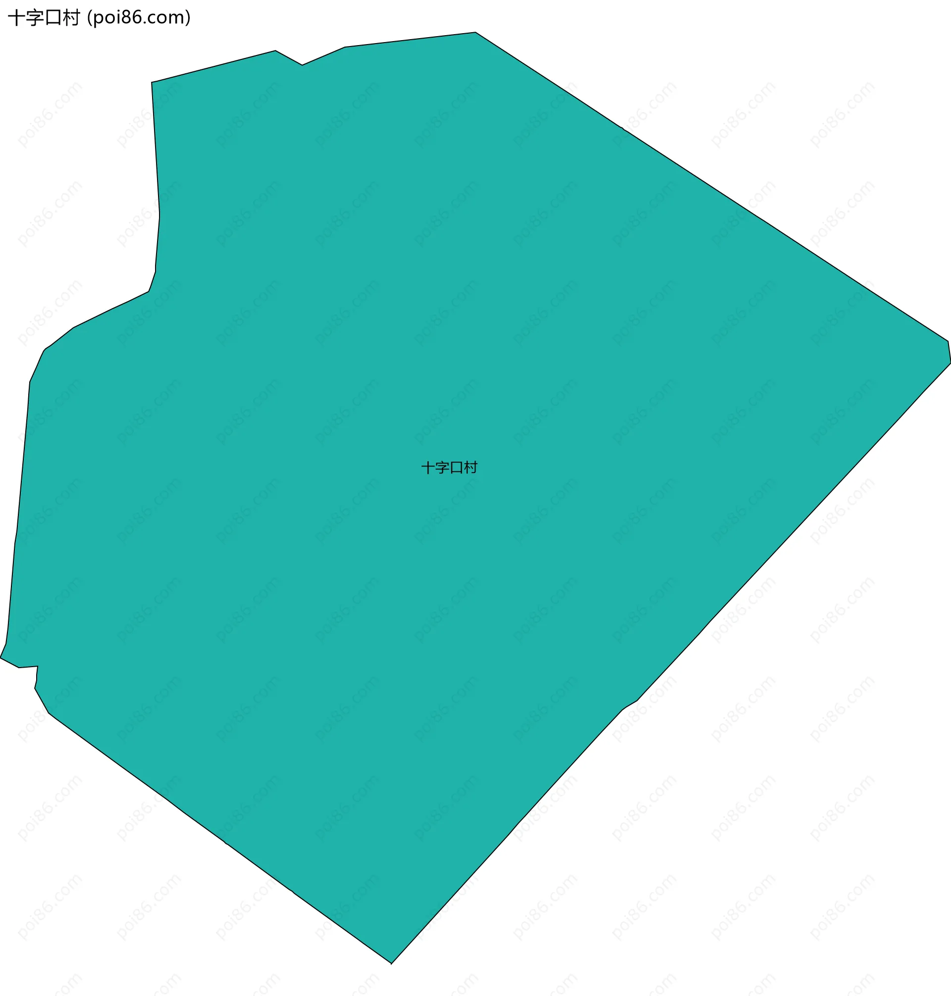 十字口村边界地图