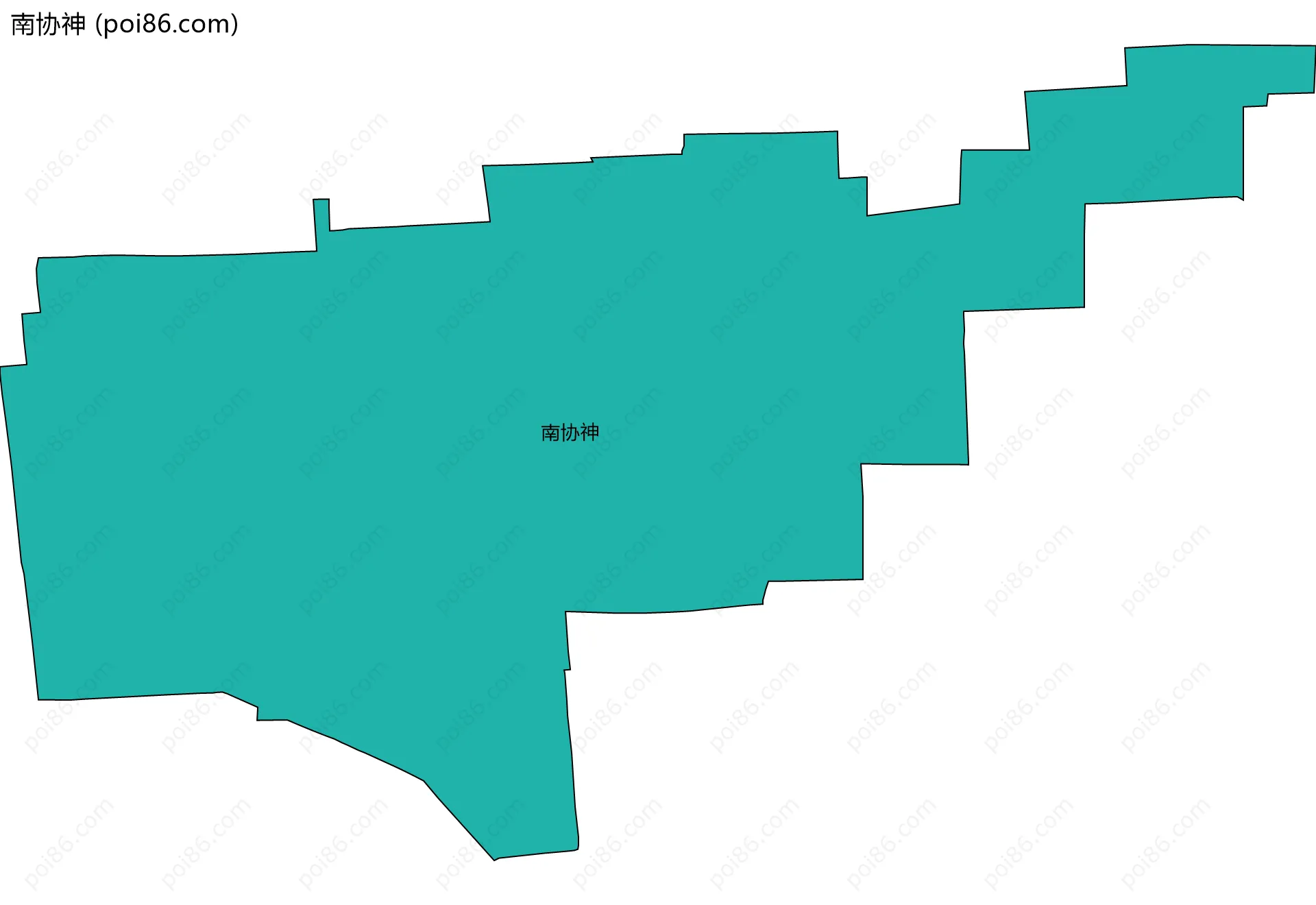 南协神边界地图