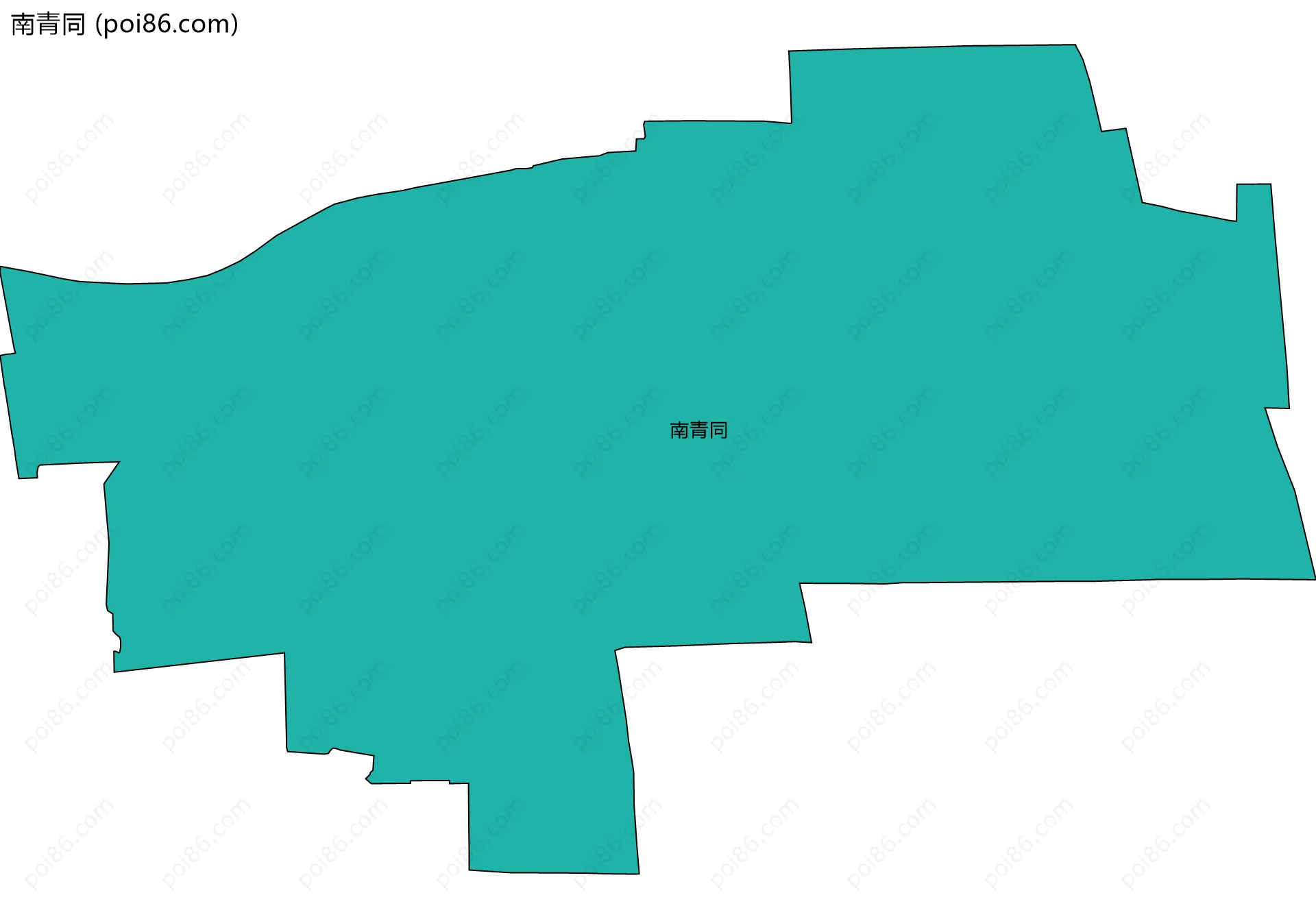 南青同边界地图
