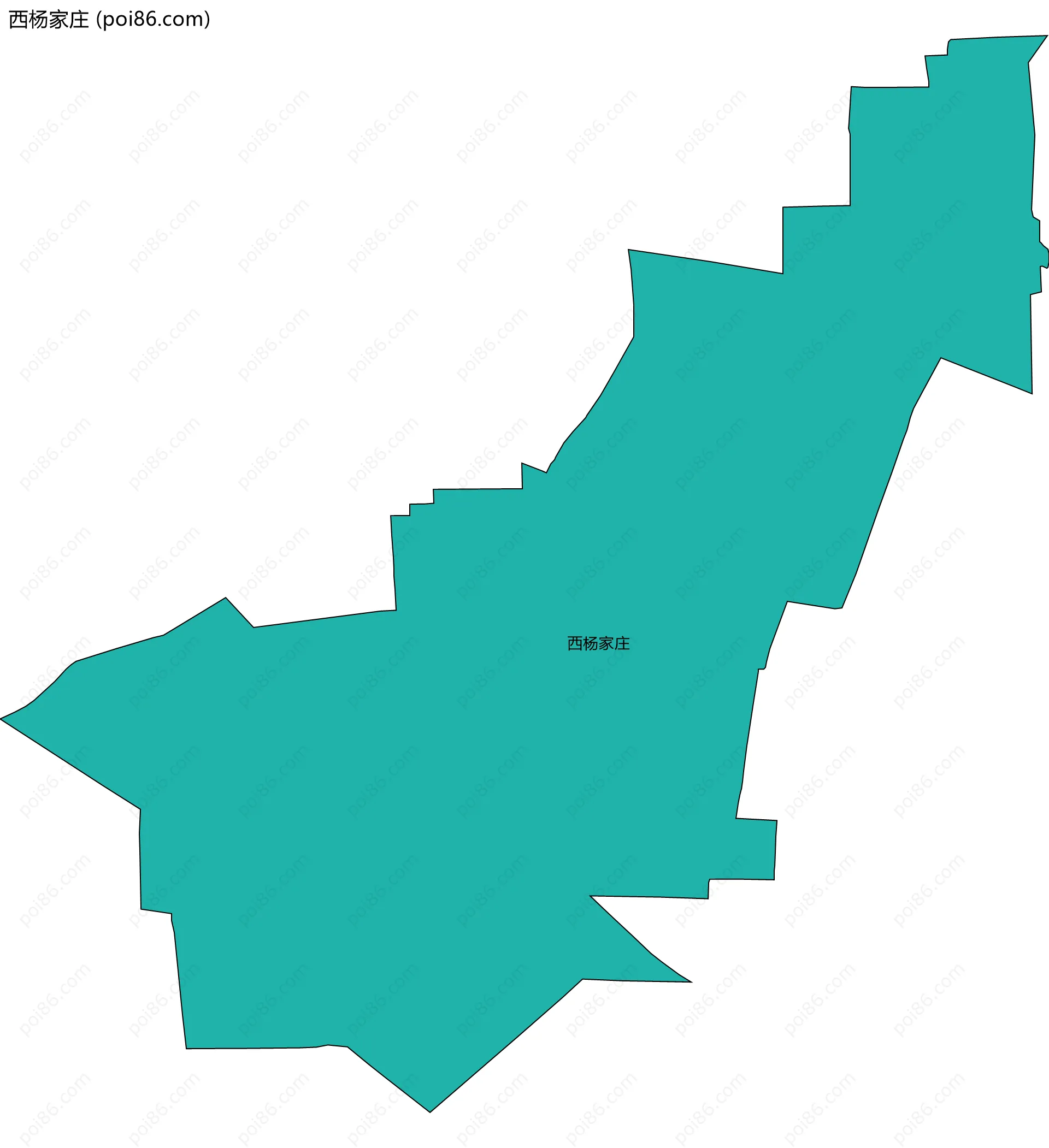 西杨家庄边界地图