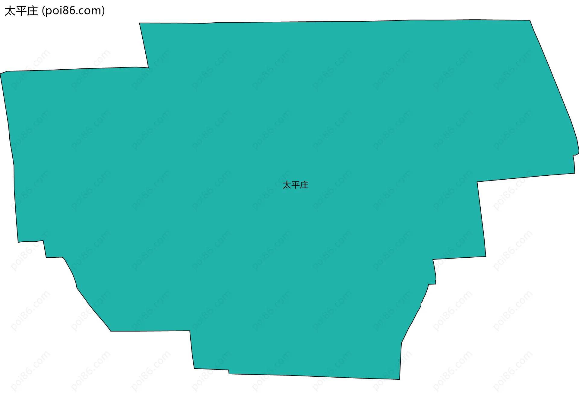 太平庄边界地图