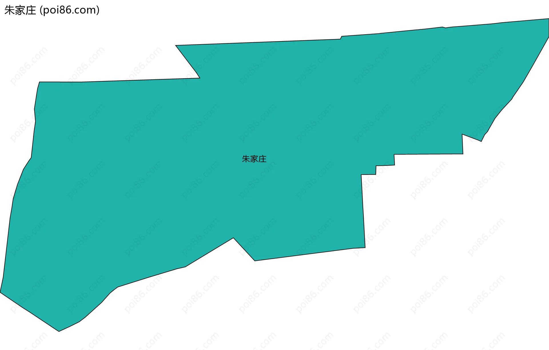 朱家庄边界地图