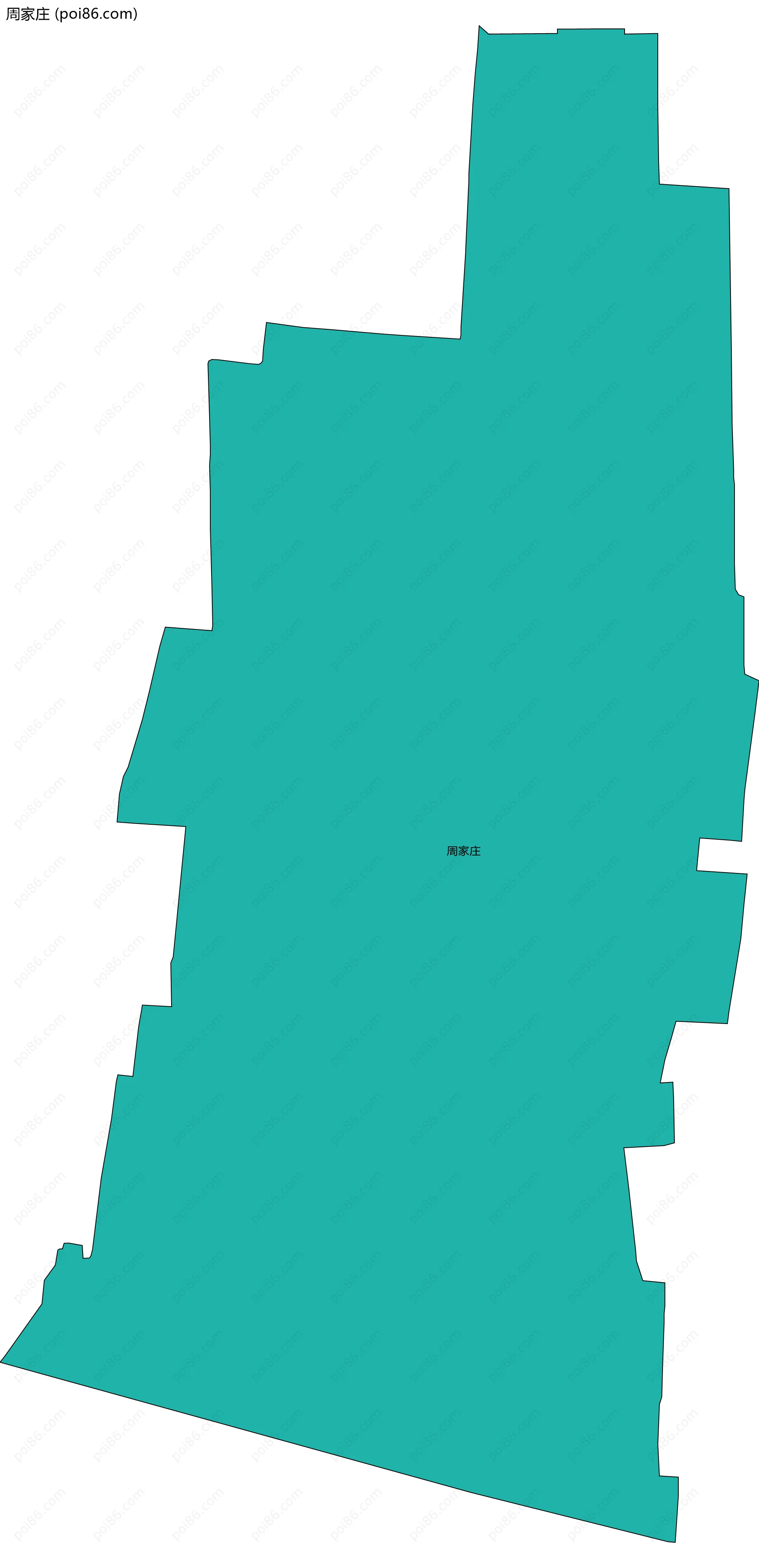 周家庄边界地图