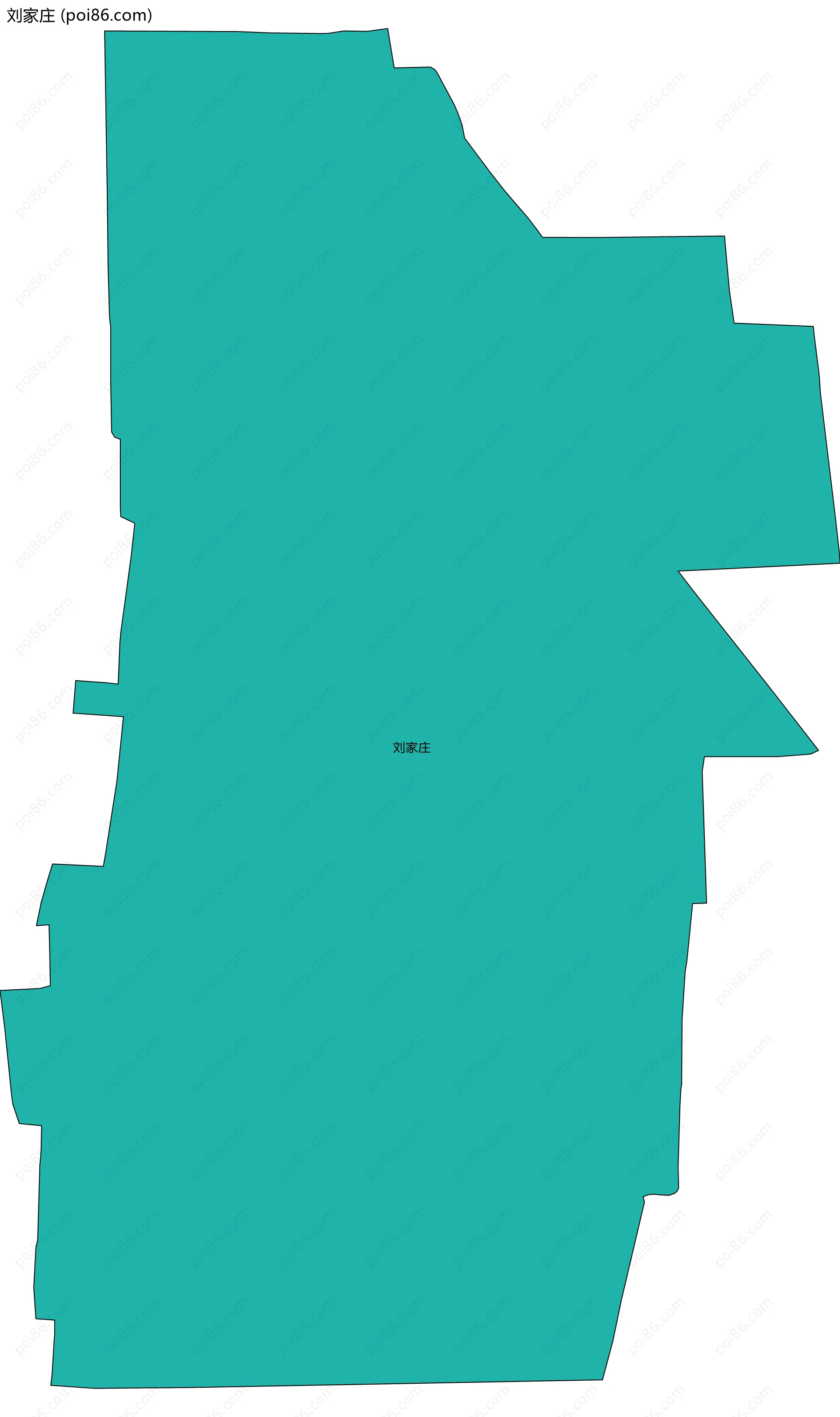 刘家庄边界地图