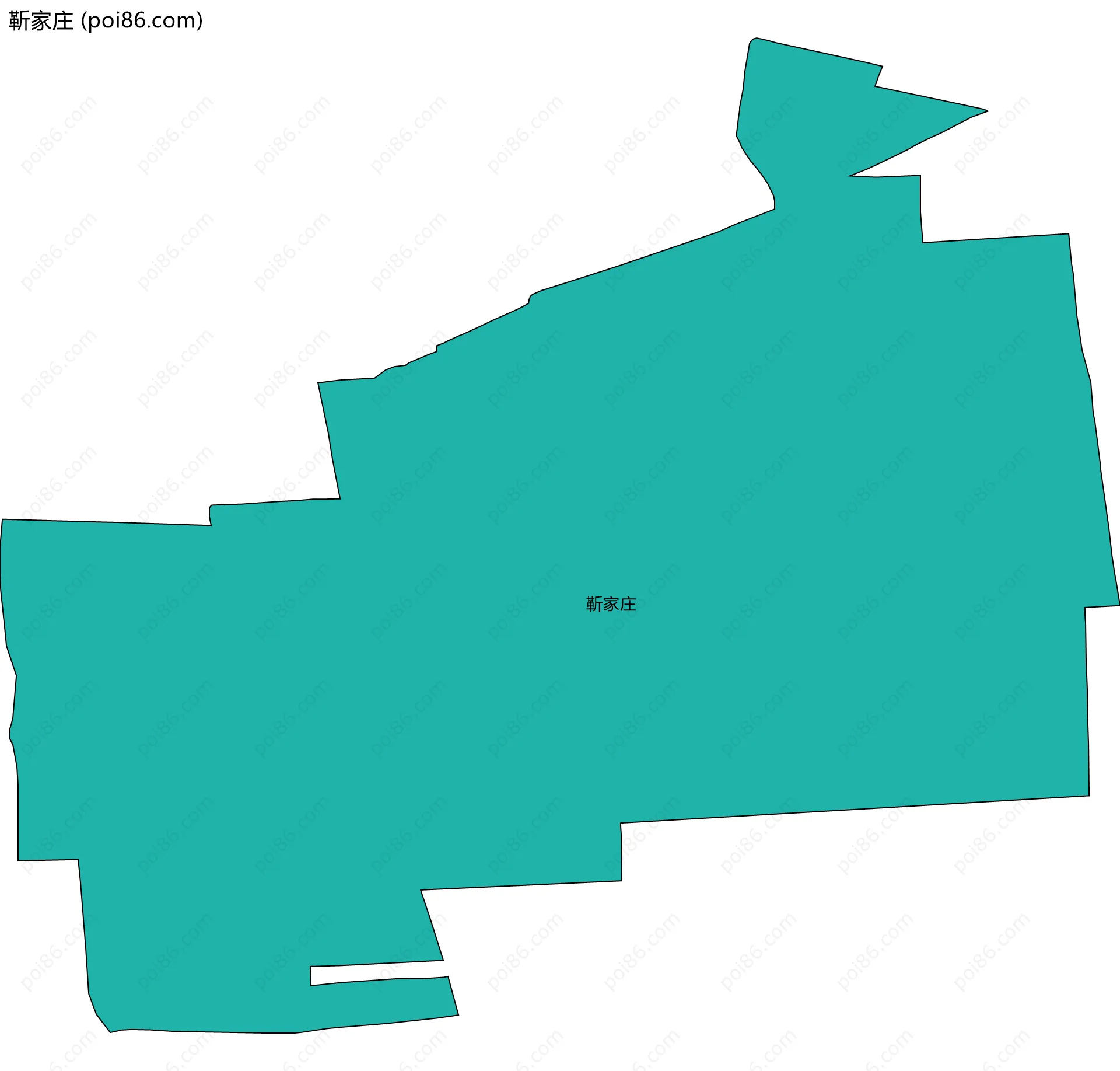 靳家庄边界地图