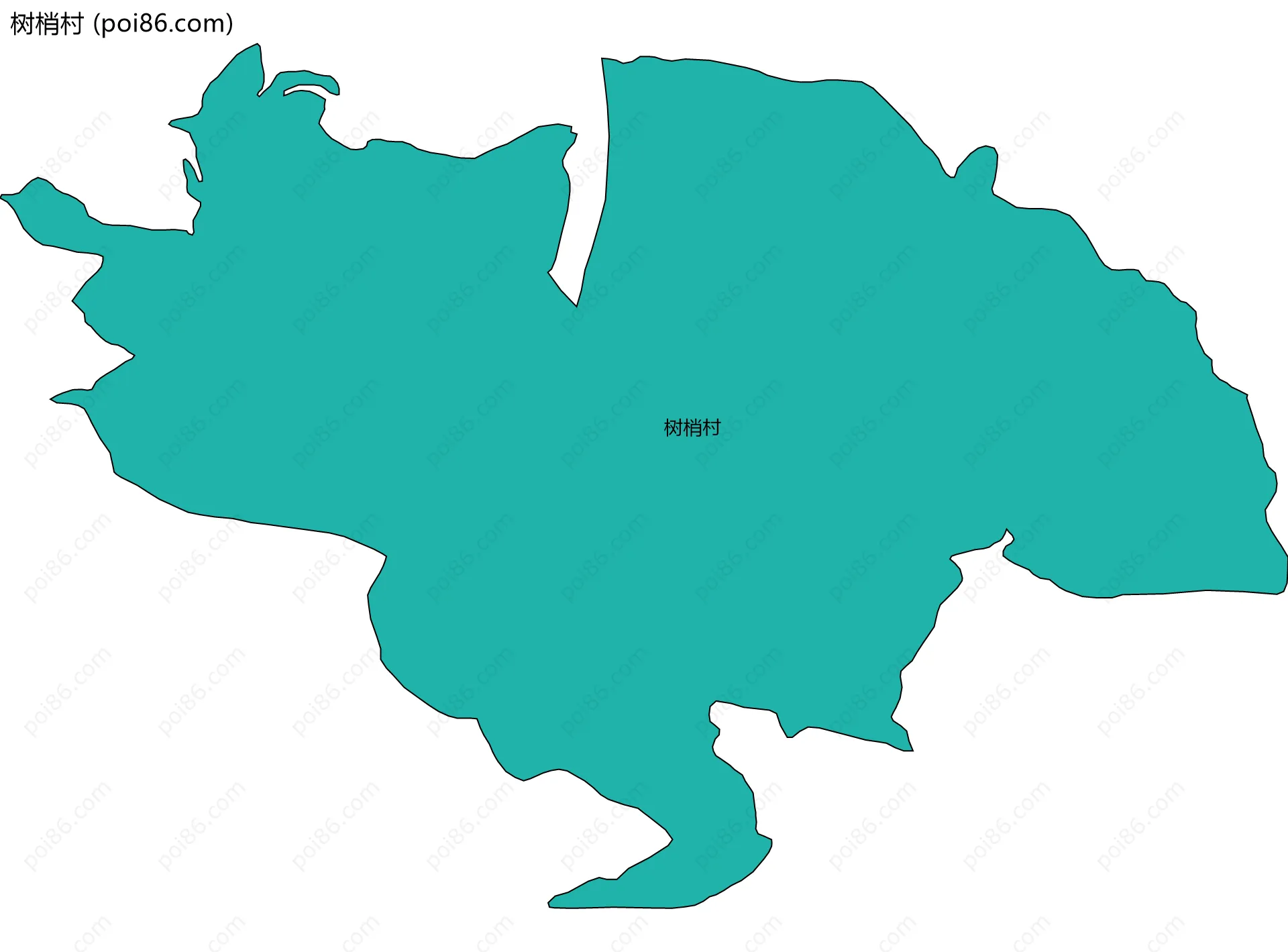 树梢村边界地图