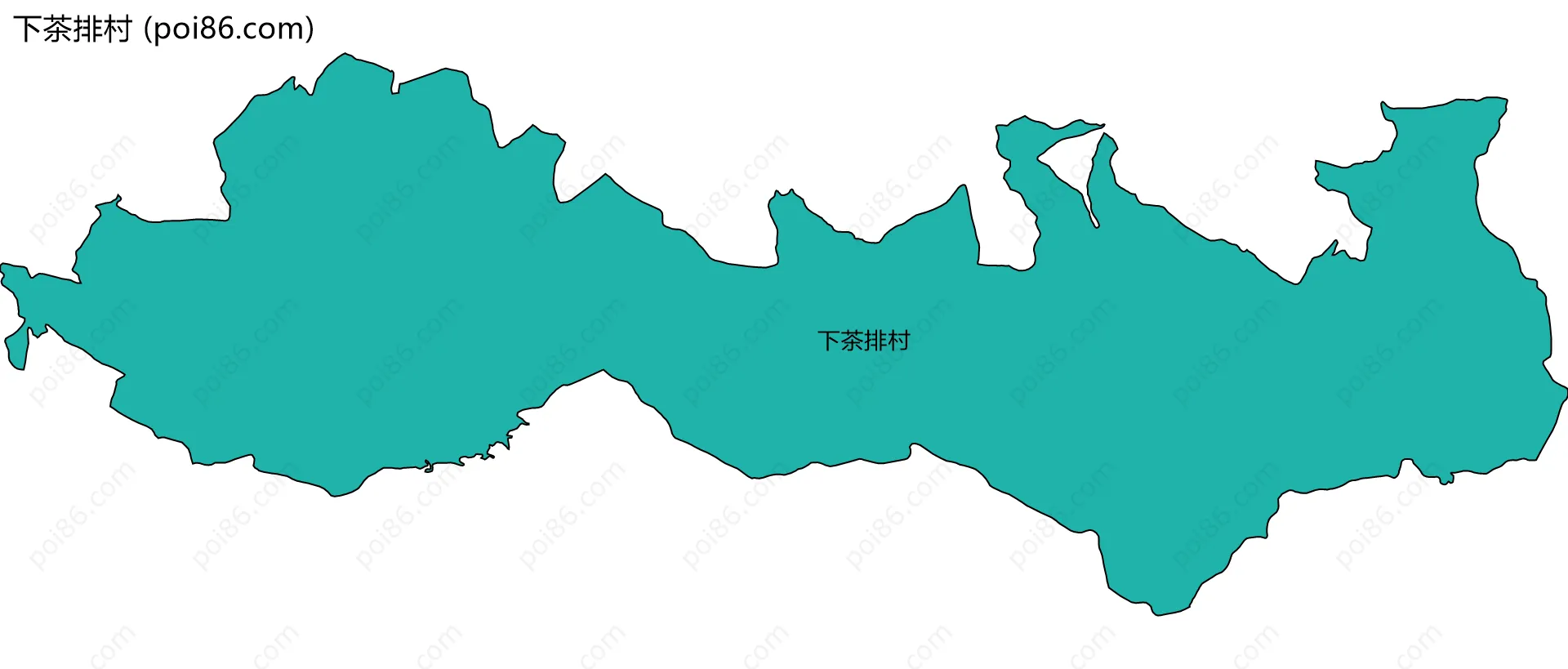 下茶排村边界地图