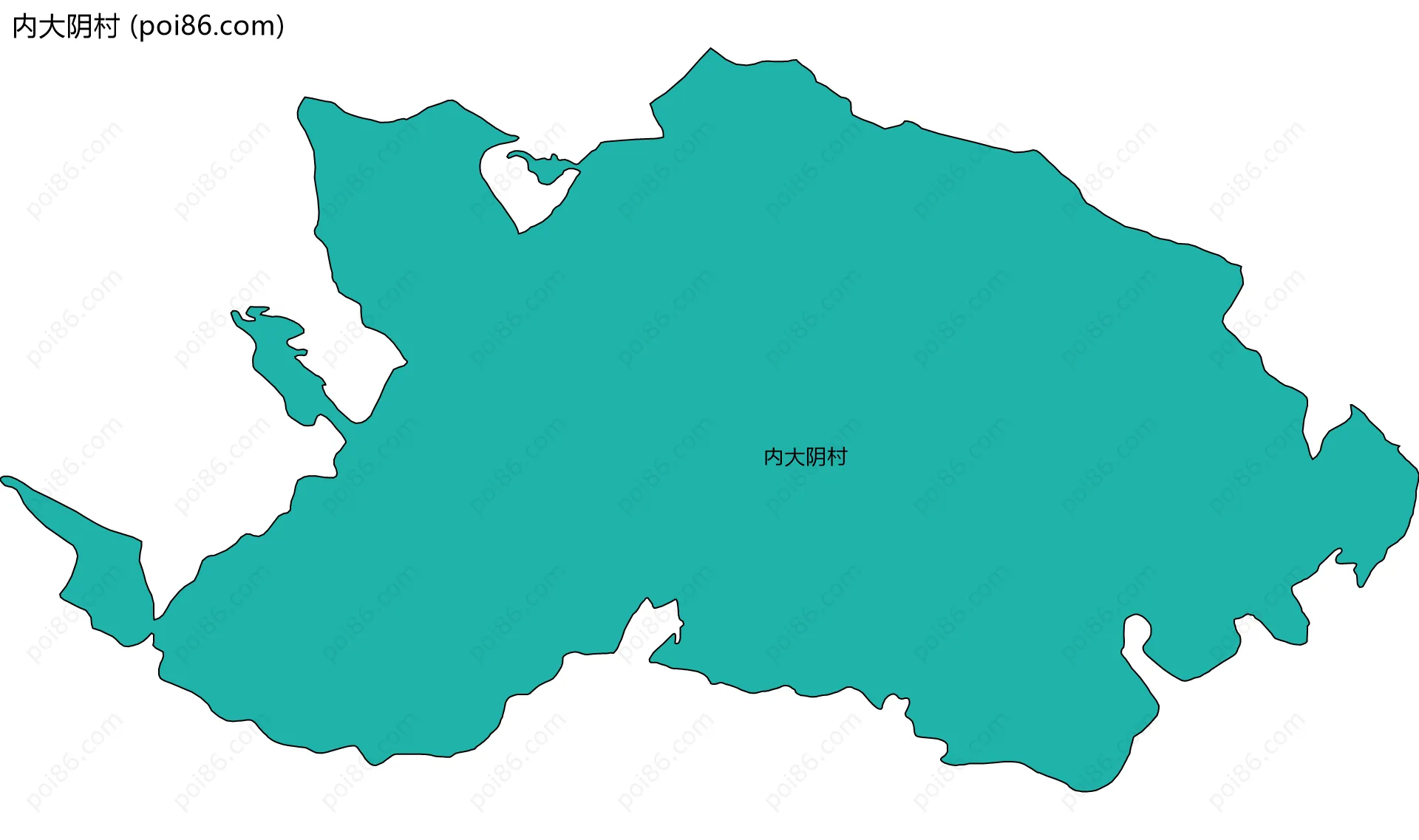 内大阴村边界地图