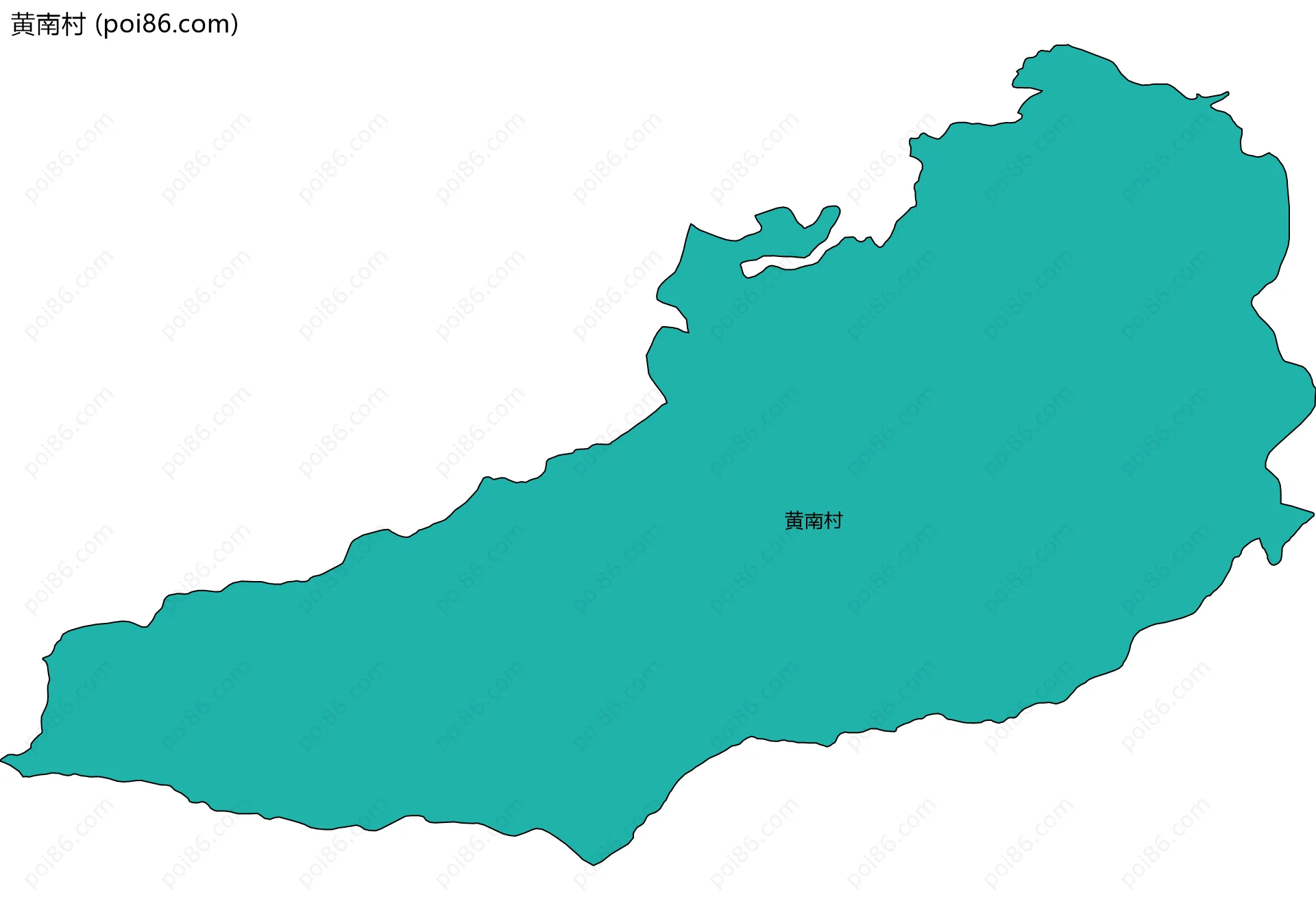 黄南村边界地图