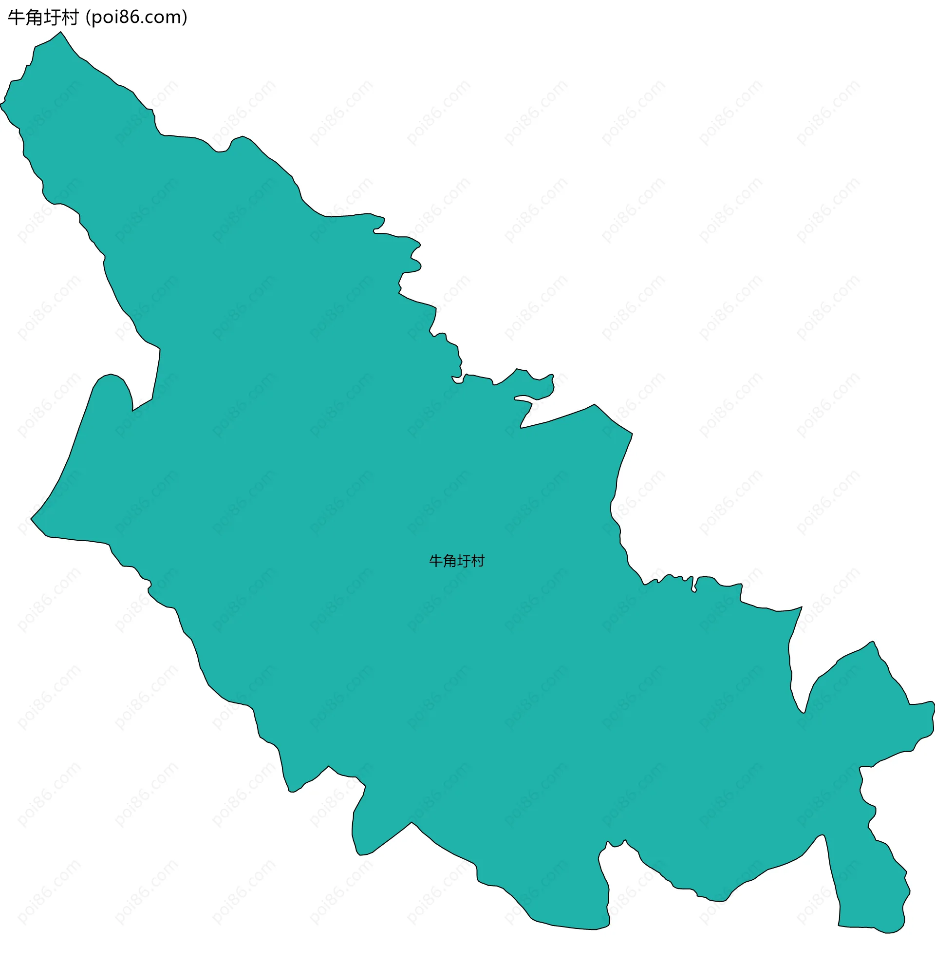 牛角圩村边界地图