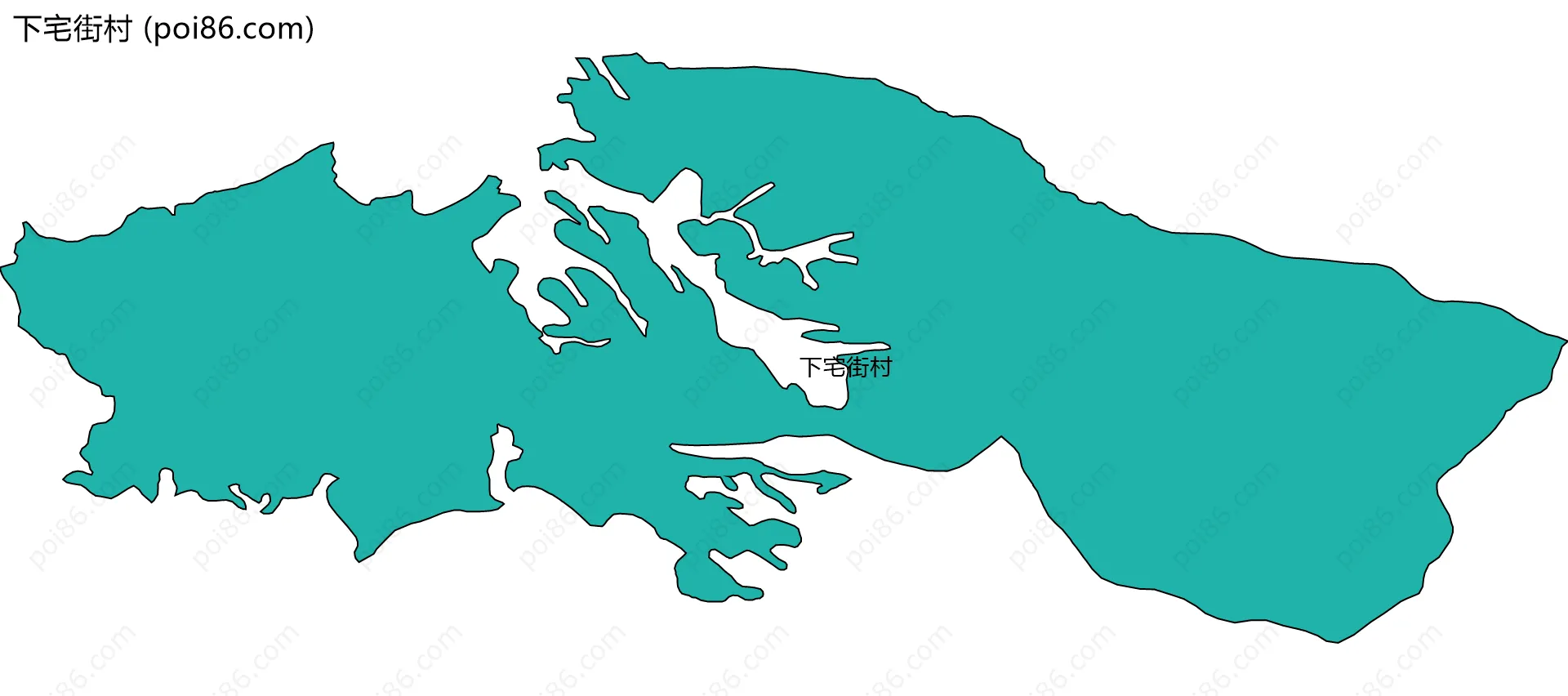 下宅街村边界地图