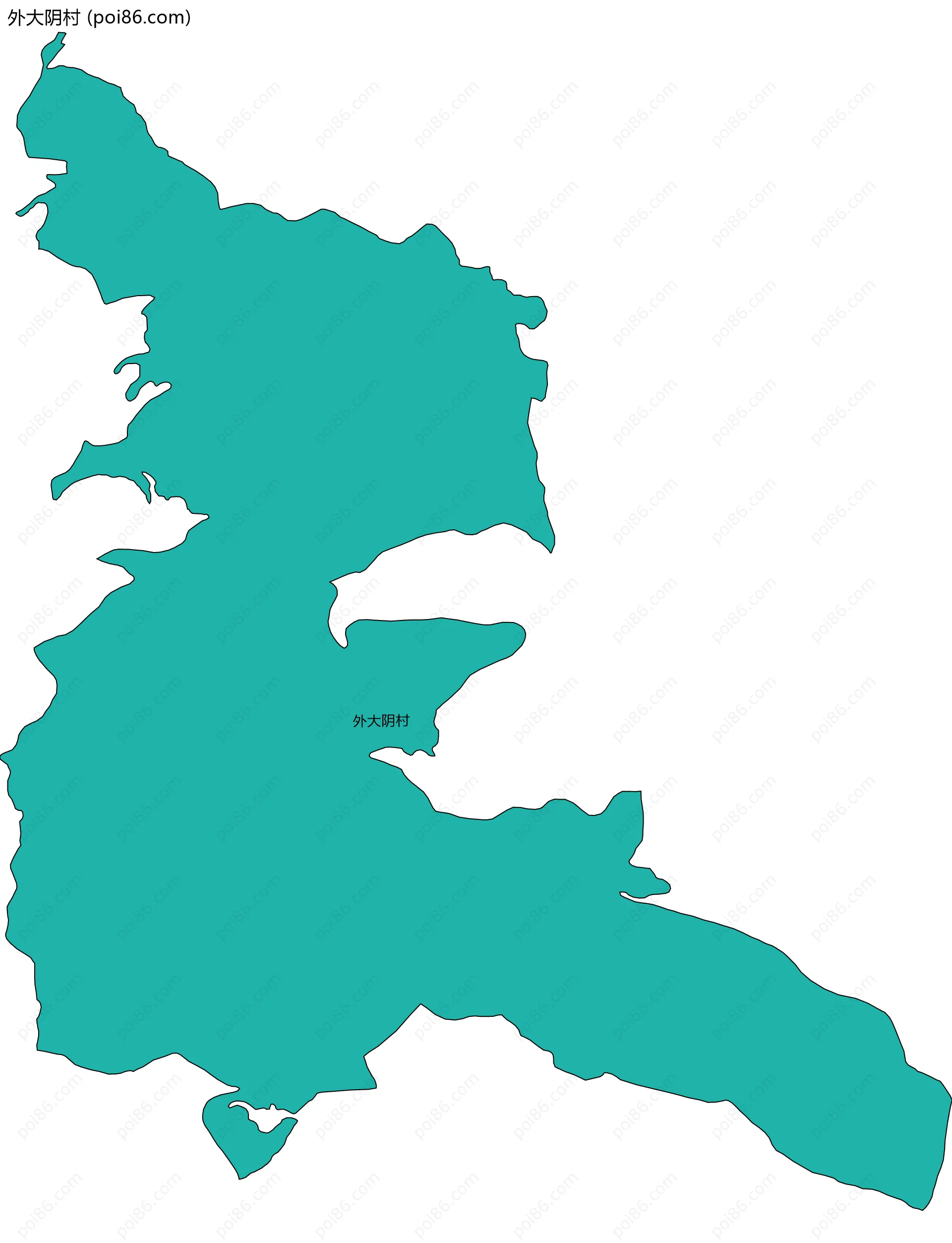 外大阴村边界地图
