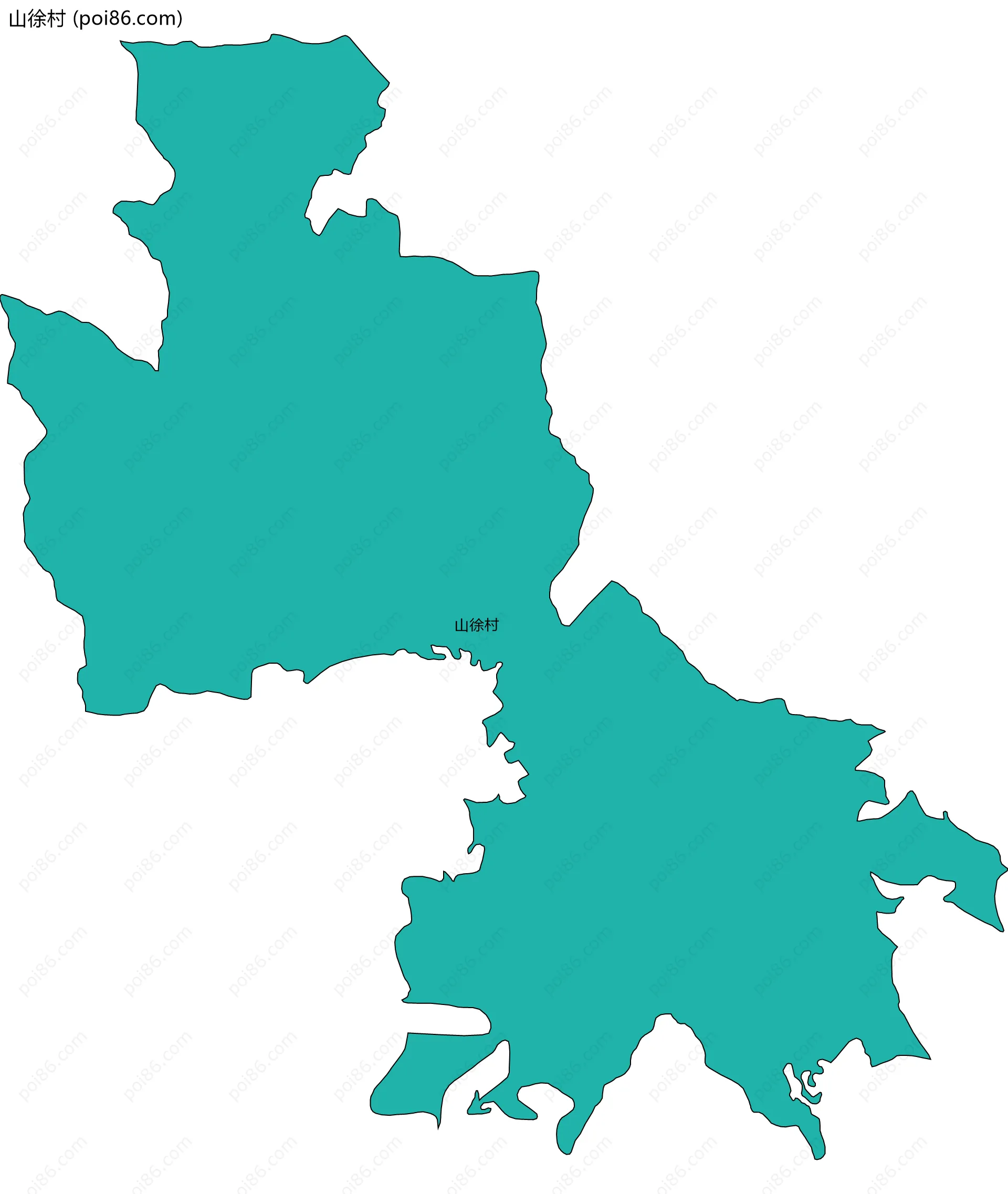 山徐村边界地图