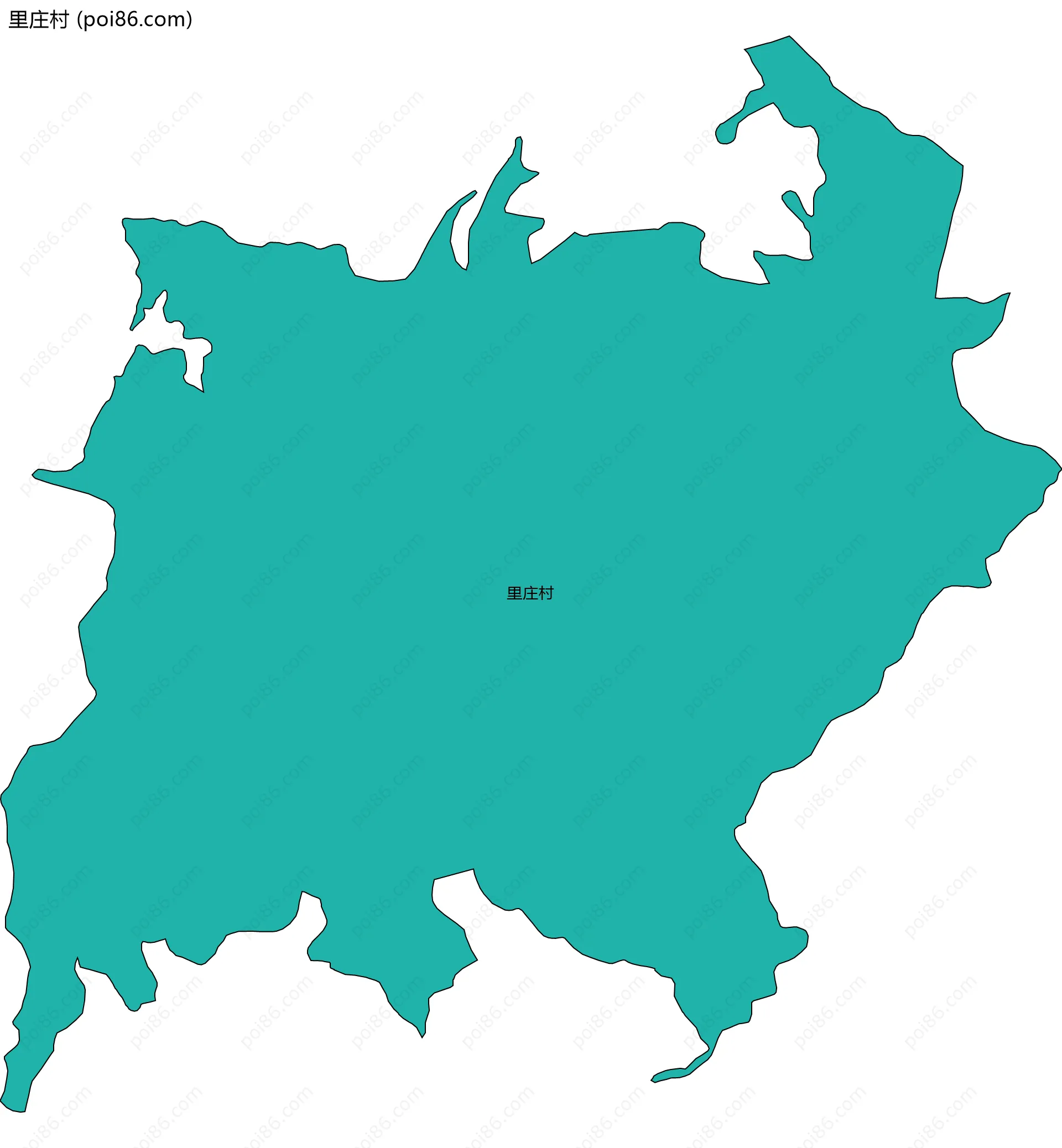 里庄村边界地图