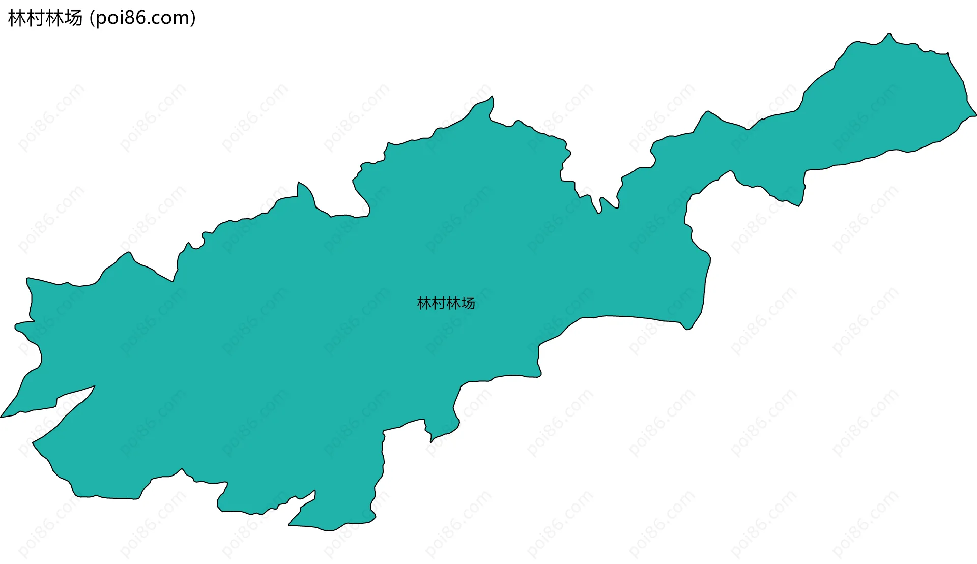 林村林场边界地图