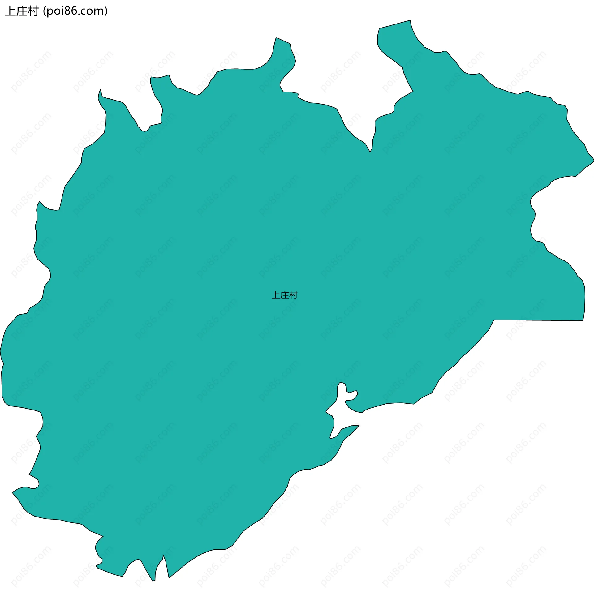 上庄村边界地图