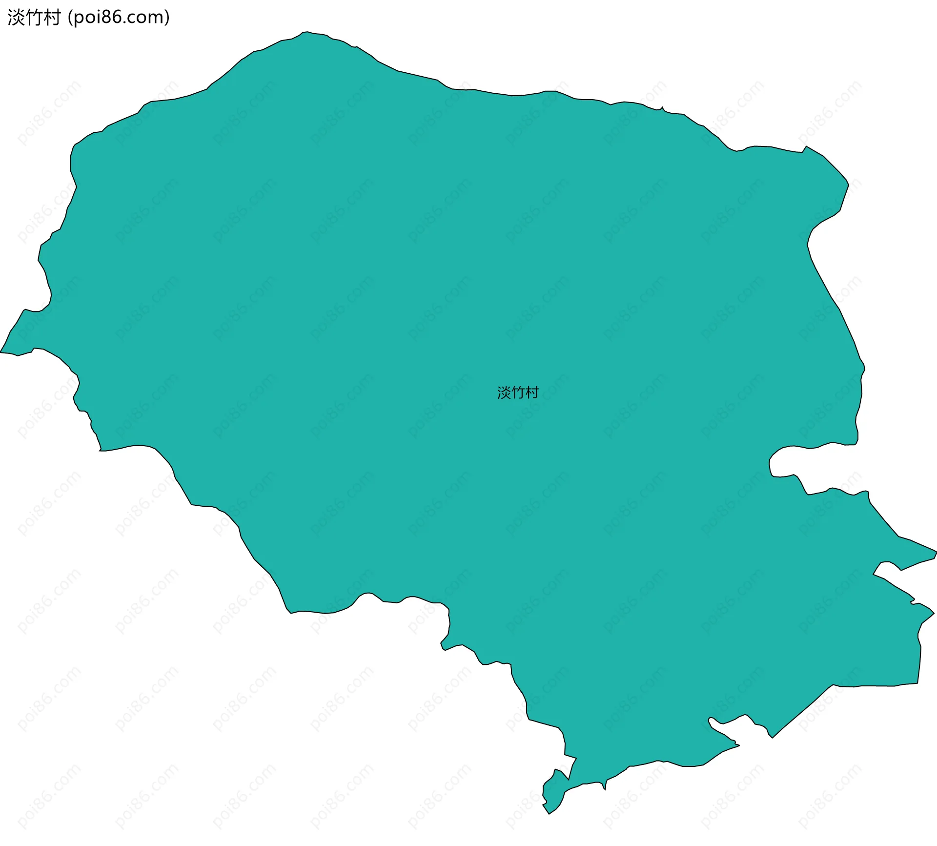 淡竹村边界地图