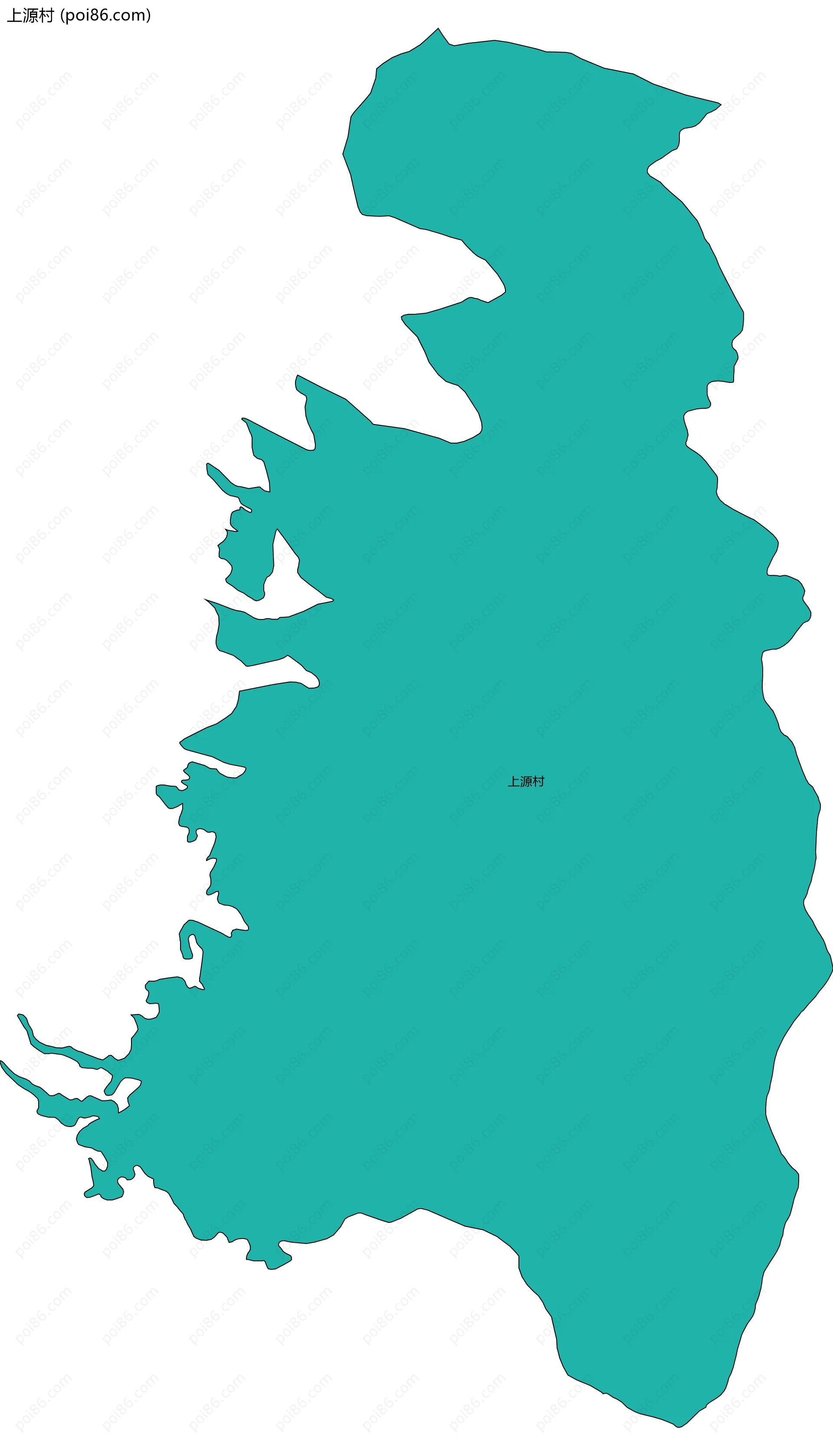 上源村边界地图