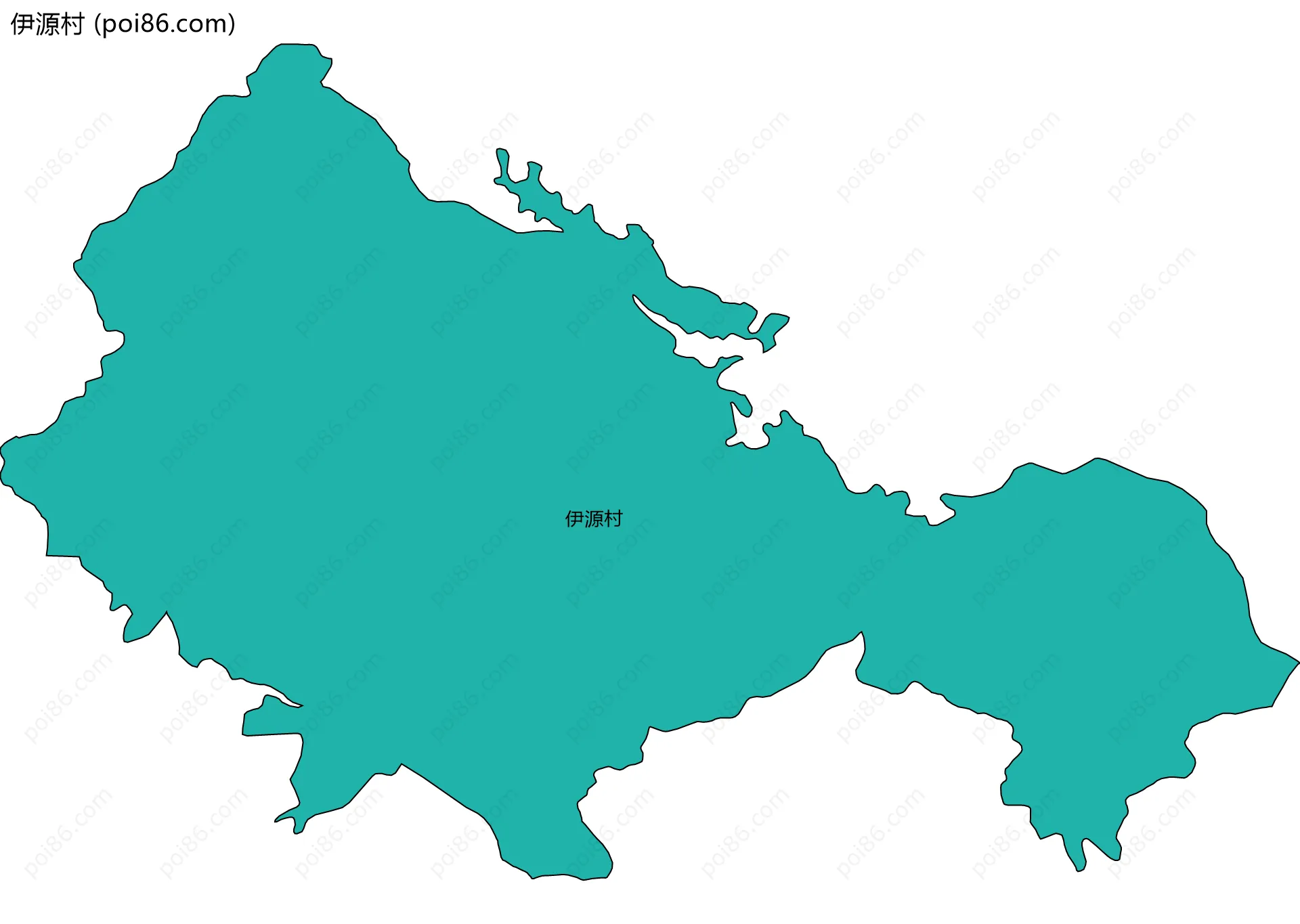 伊源村边界地图