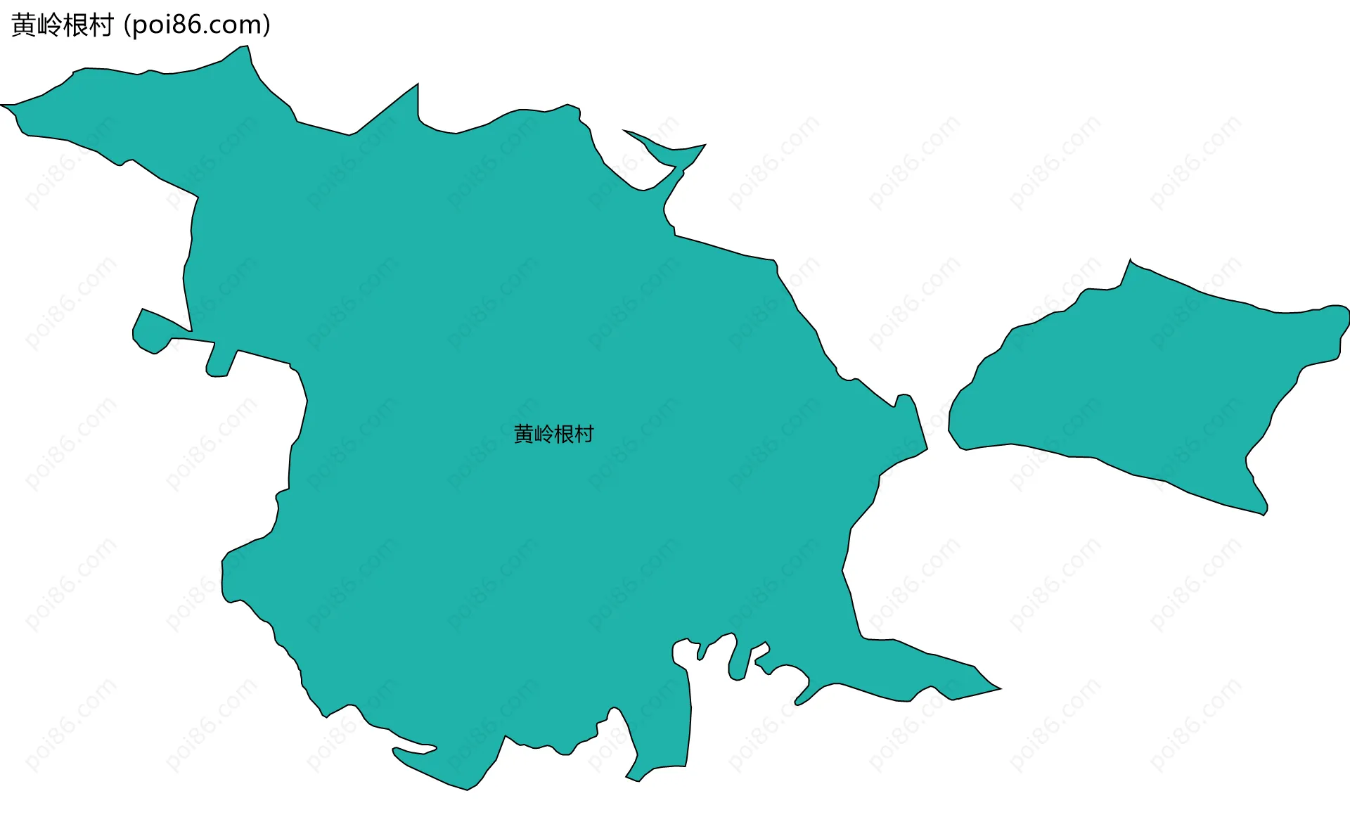 黄岭根村边界地图