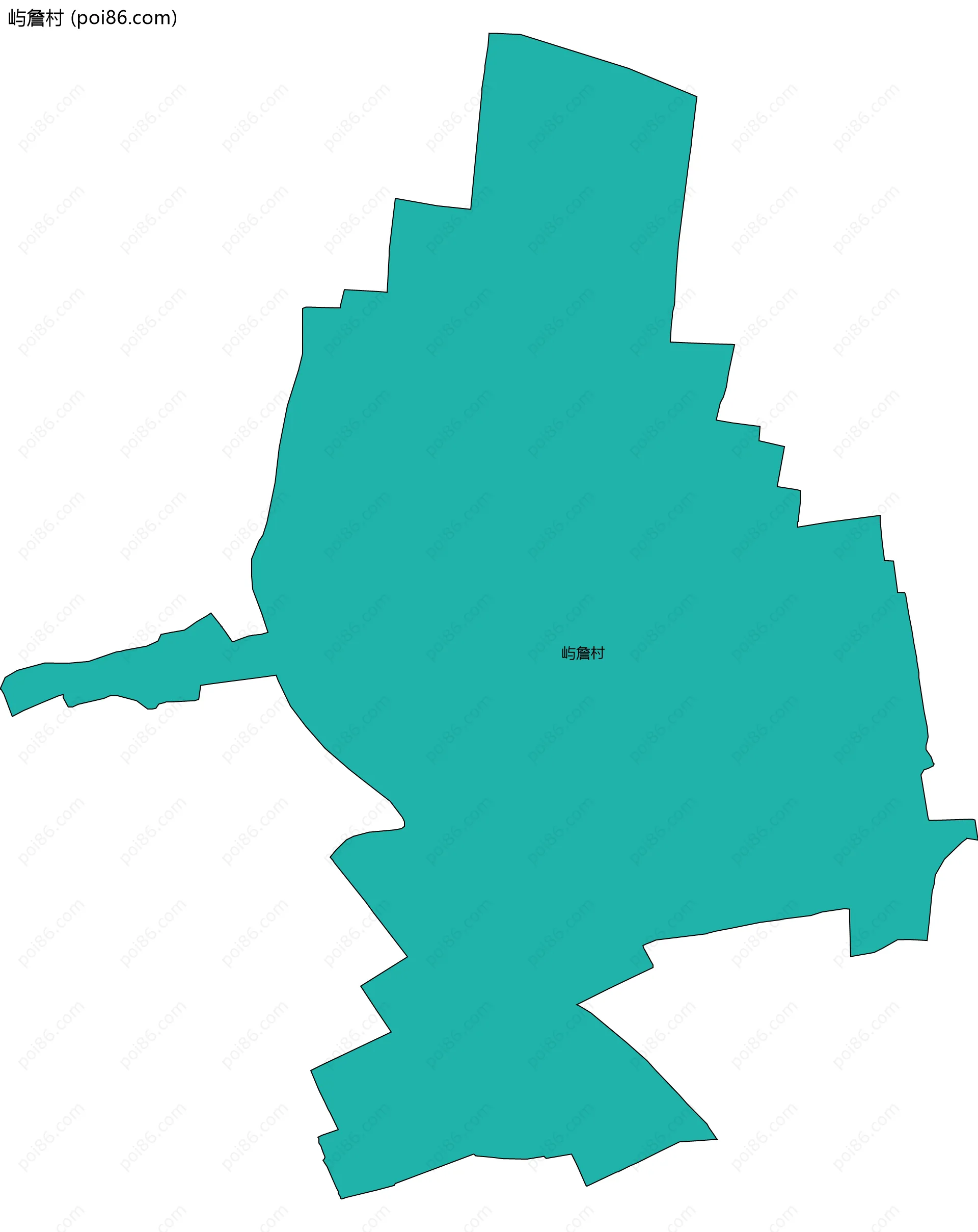 屿詹村边界地图