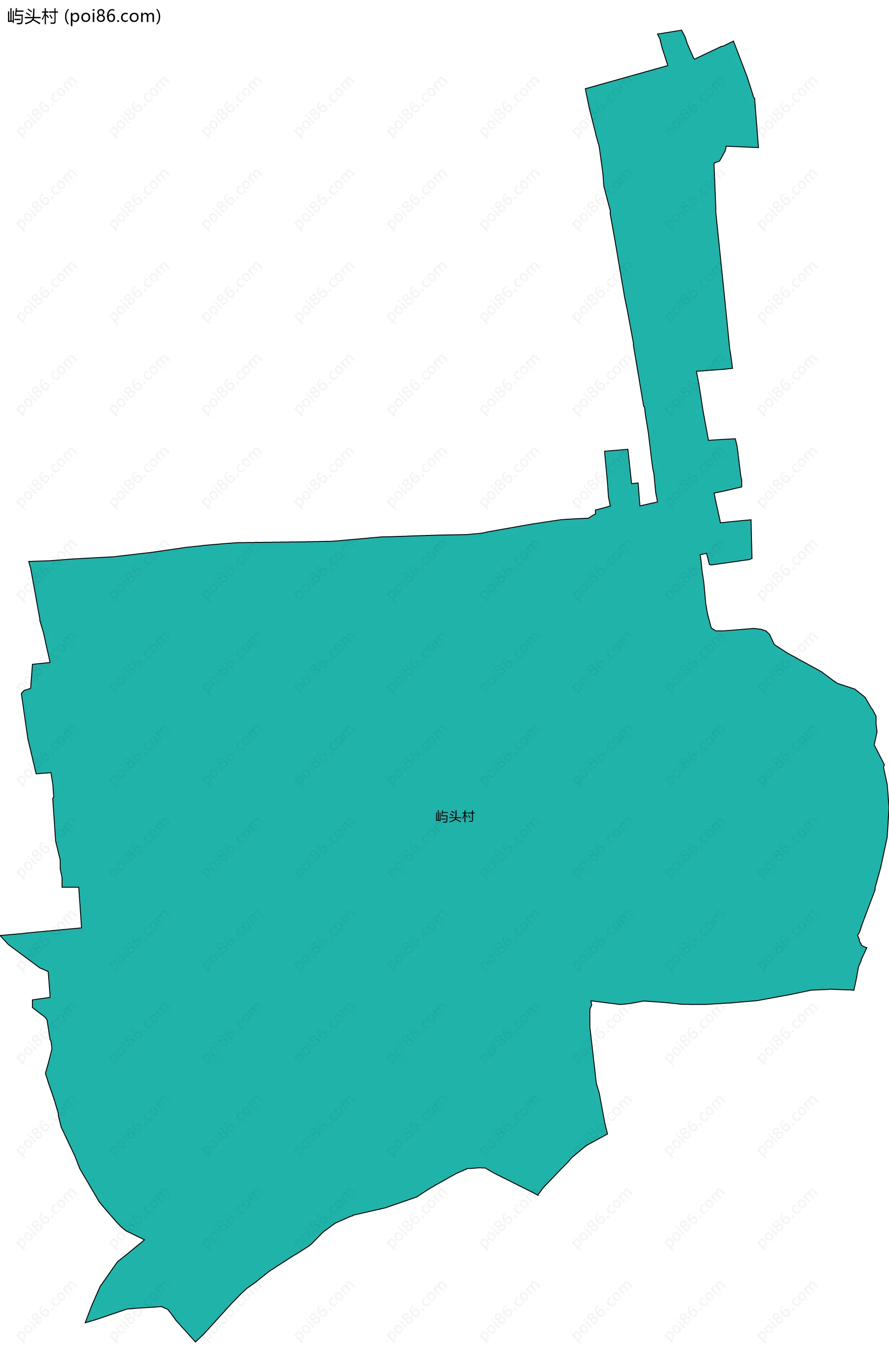 屿头村边界地图