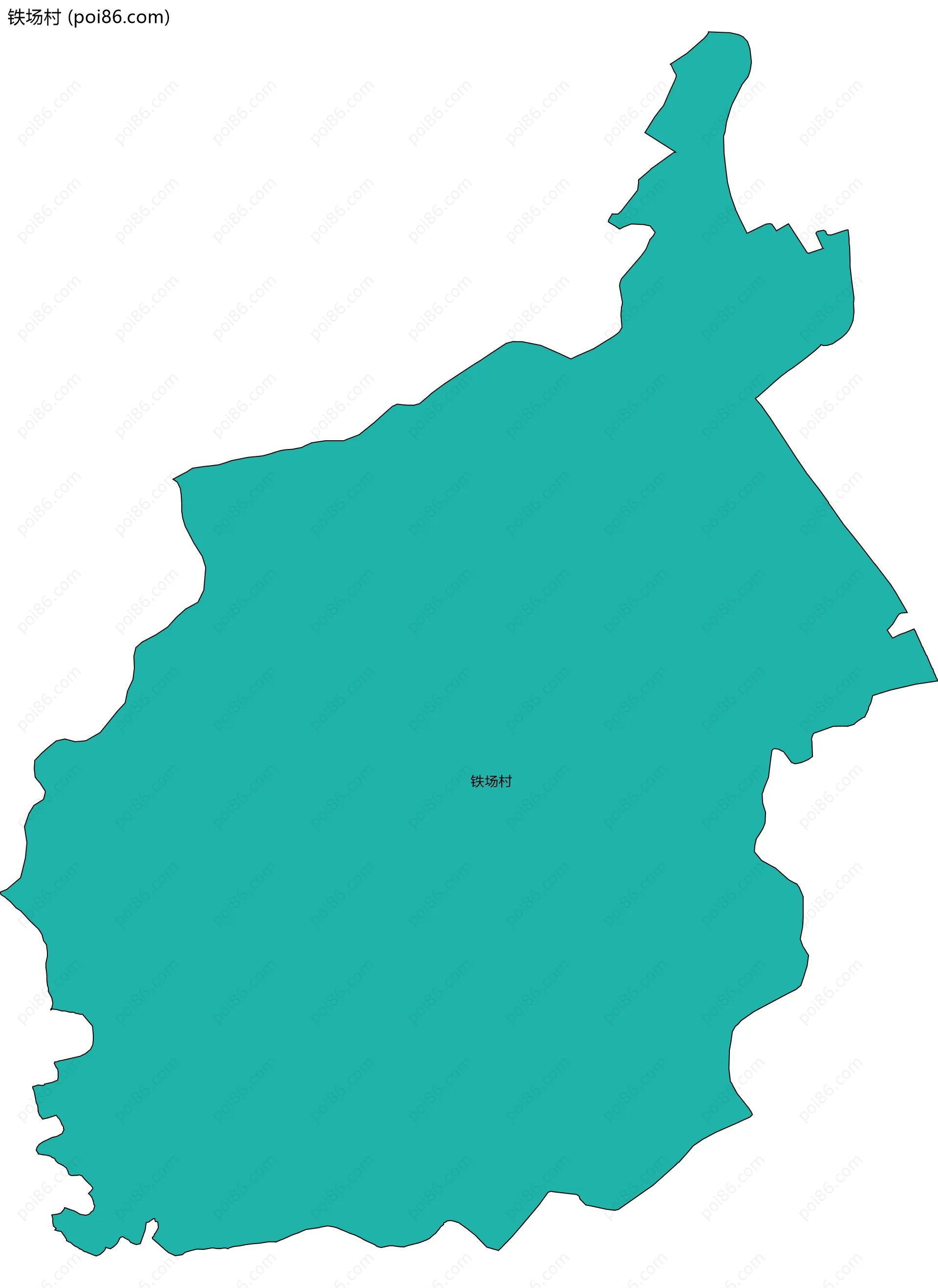 铁场村边界地图