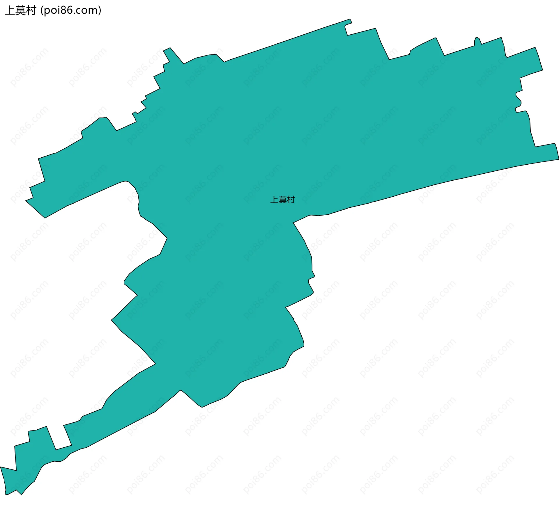 上莫村边界地图
