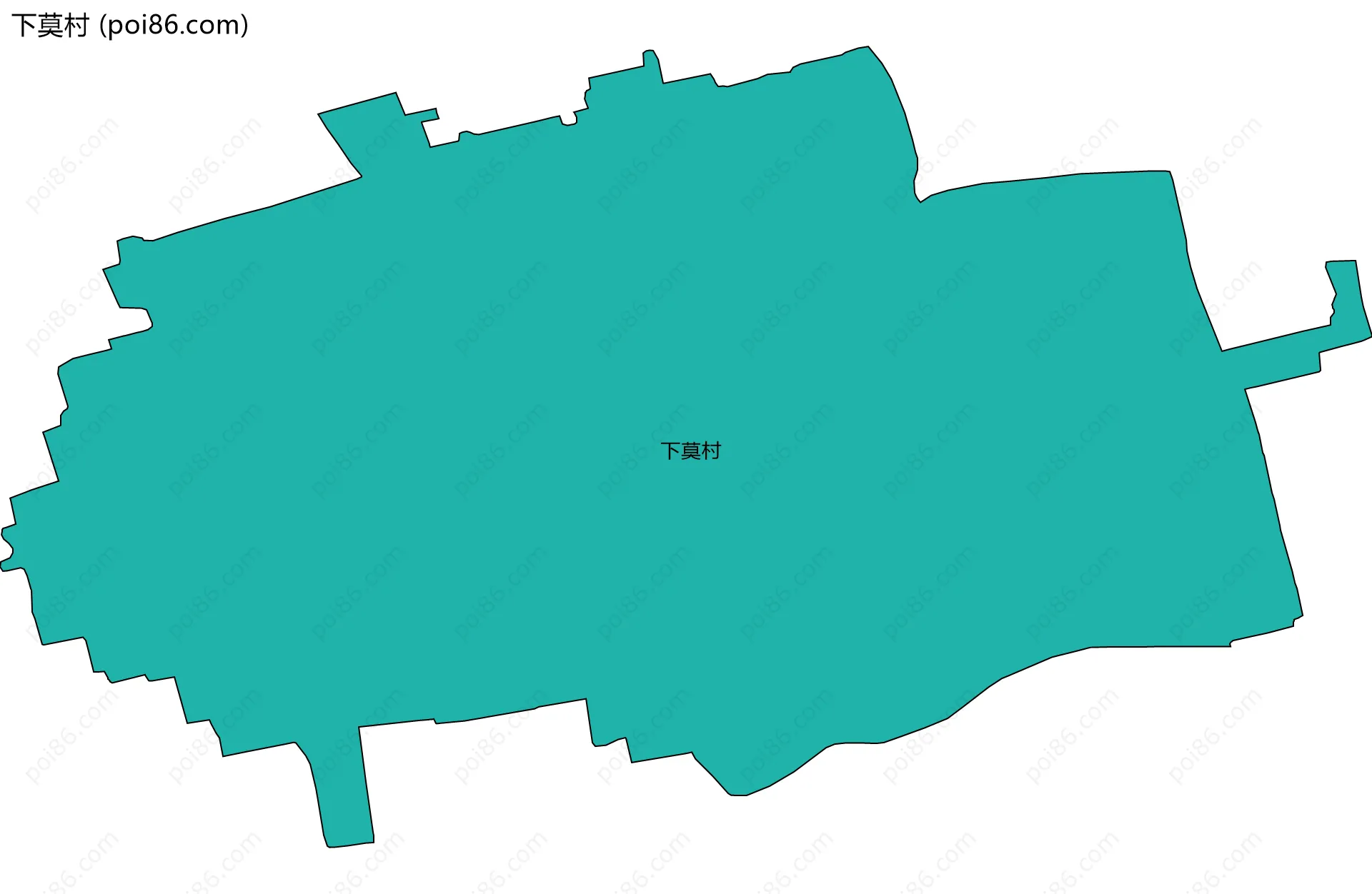 下莫村边界地图