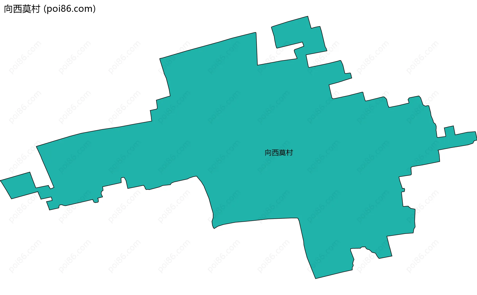 向西莫村边界地图