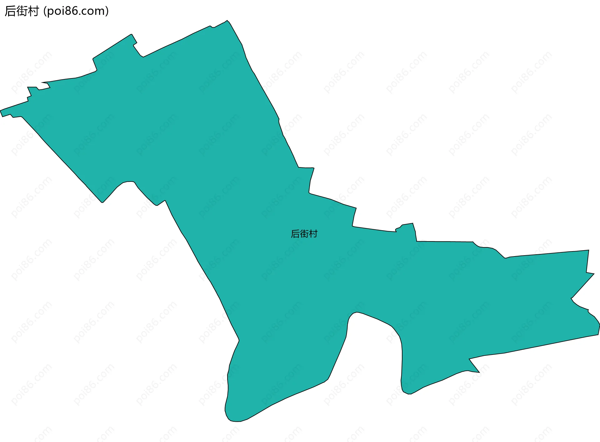 后街村边界地图