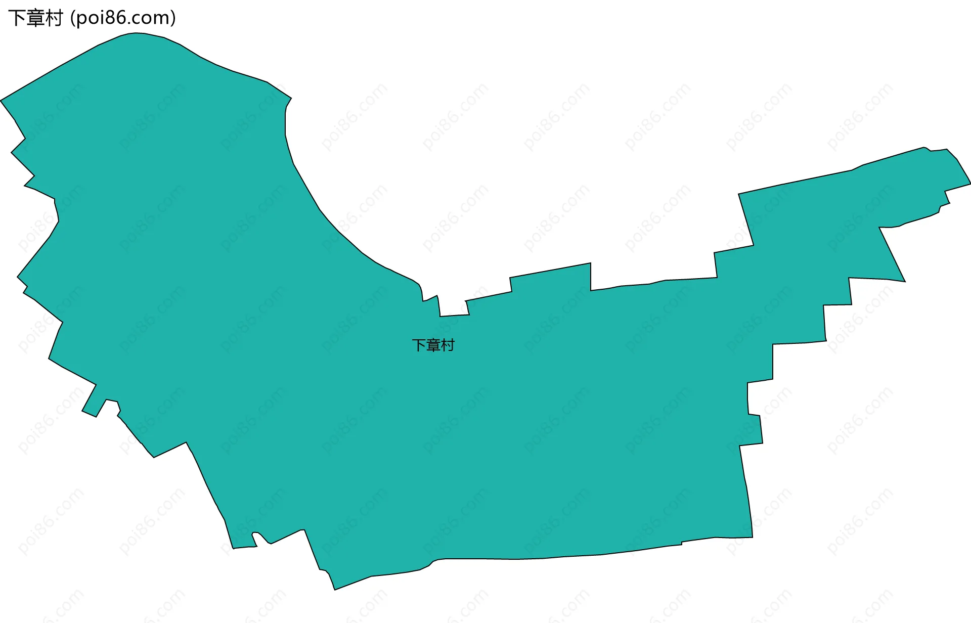 下章村边界地图