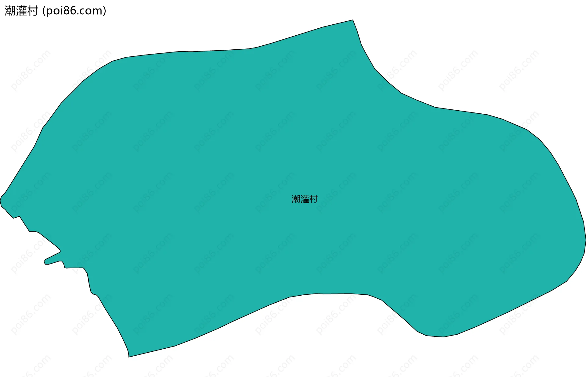 潮灌村边界地图
