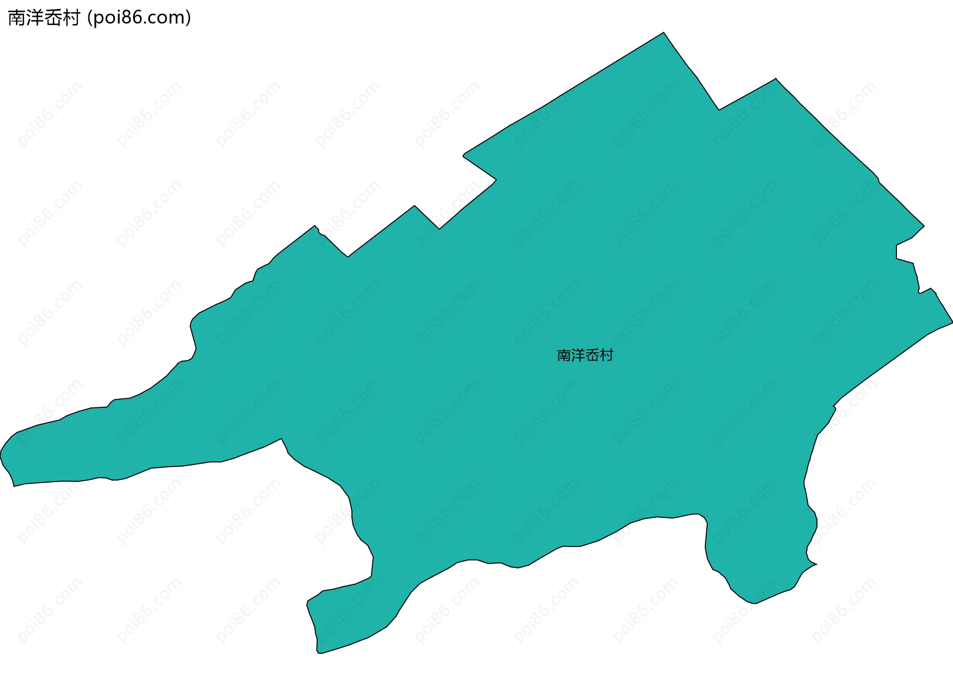 南洋岙村边界地图