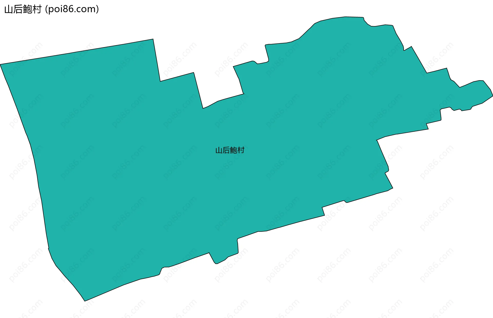 山后鲍村边界地图