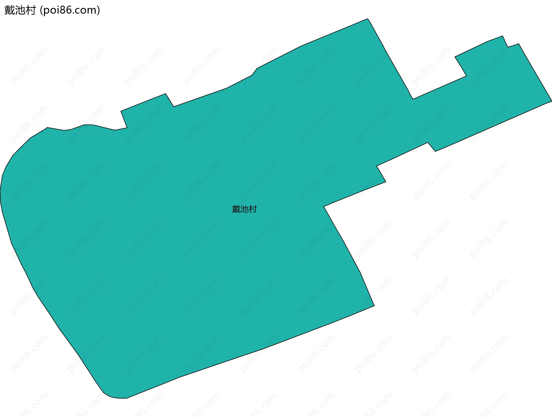 戴池村边界地图