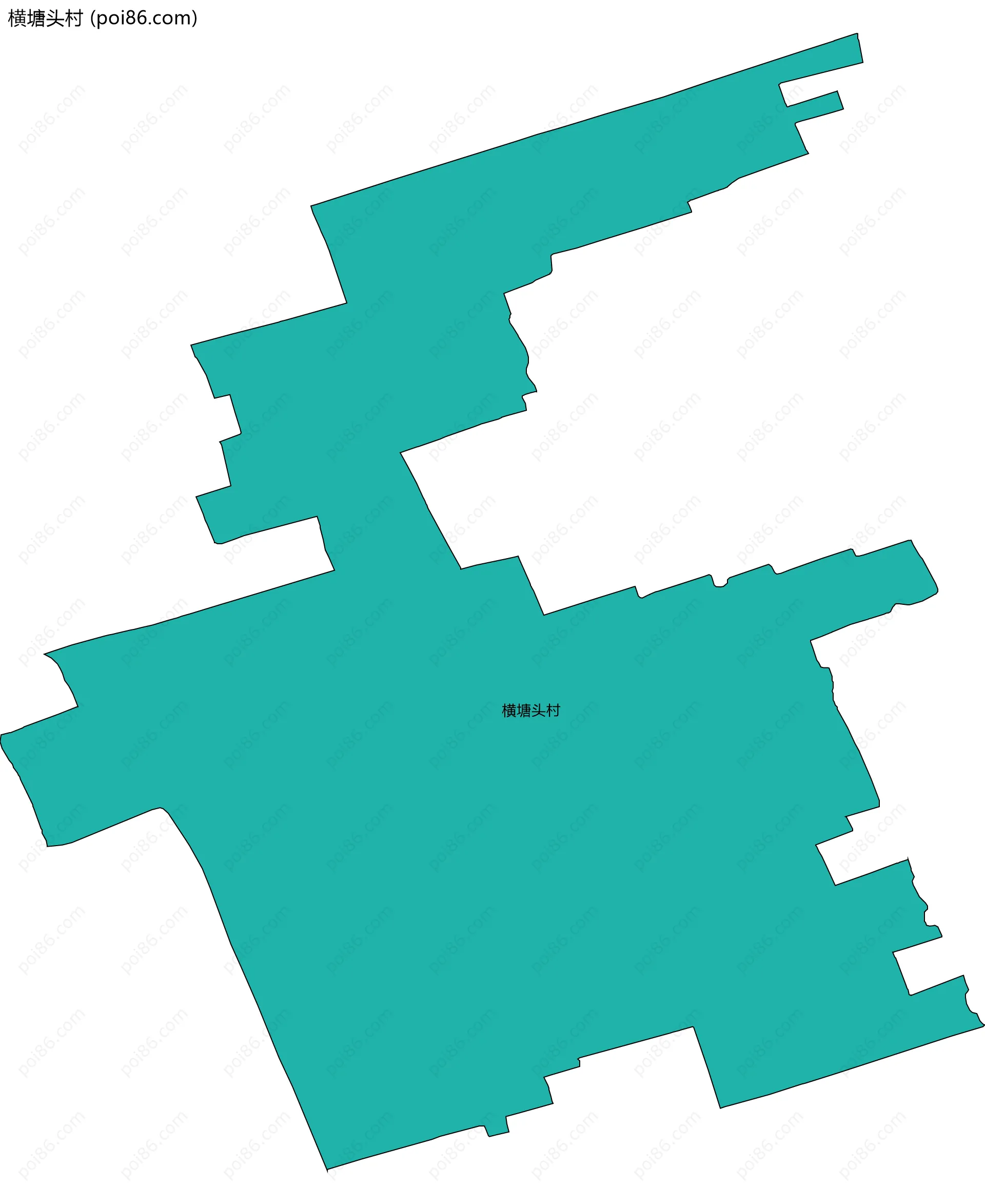 横塘头村边界地图