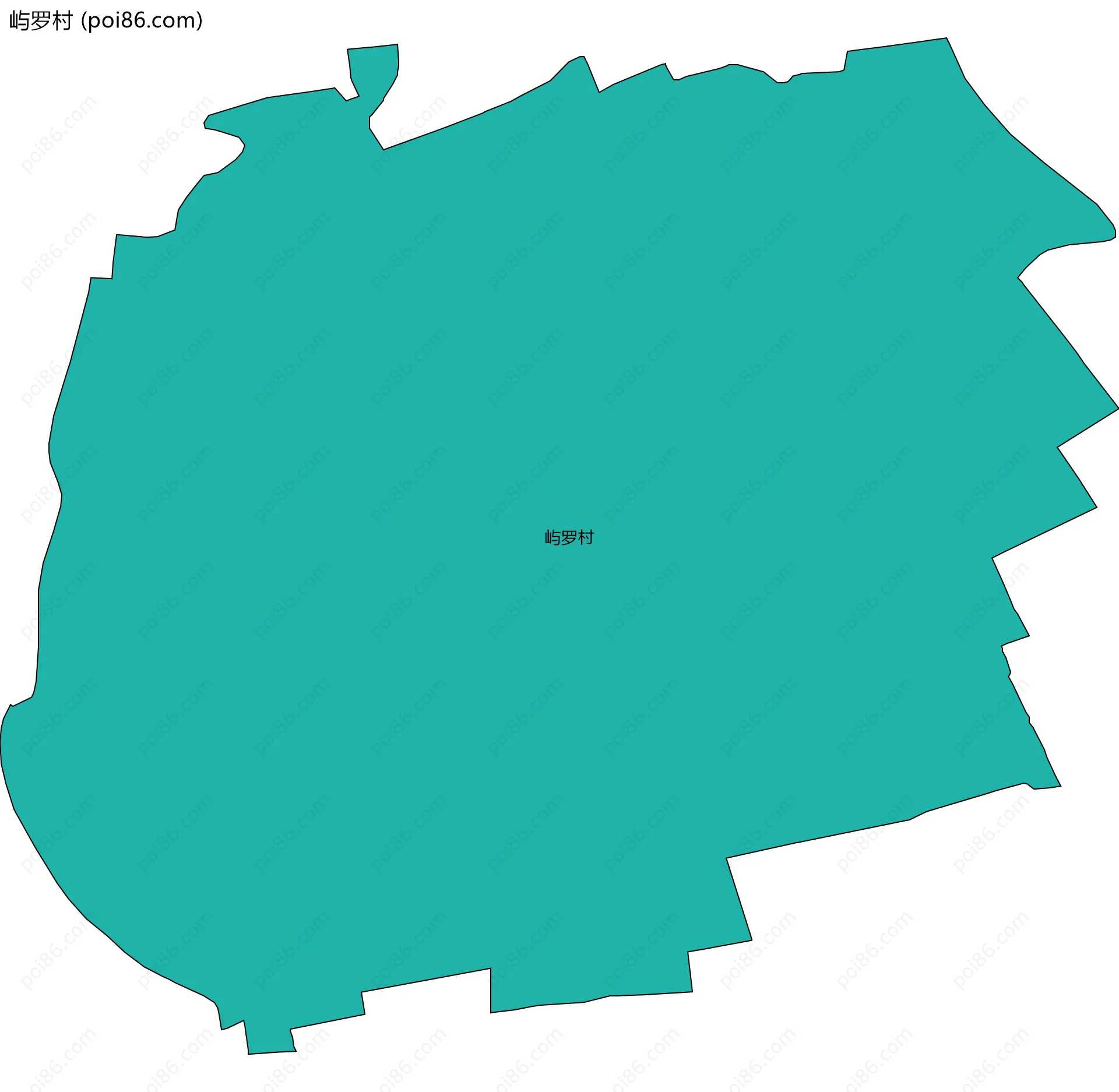 屿罗村边界地图