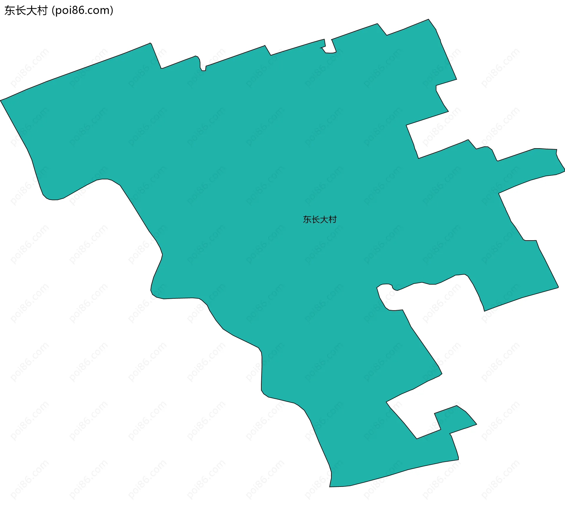 东长大村边界地图