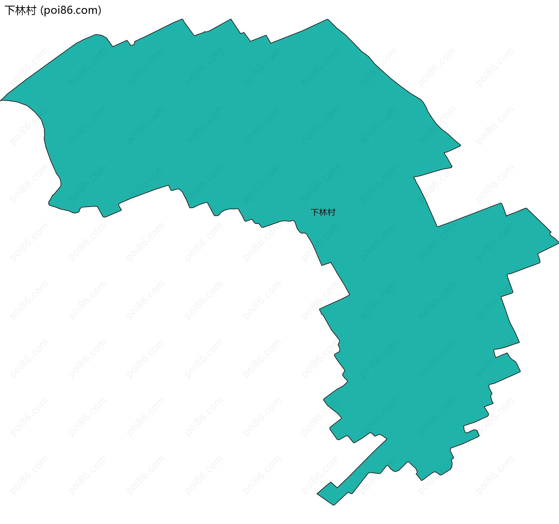 下林村边界地图