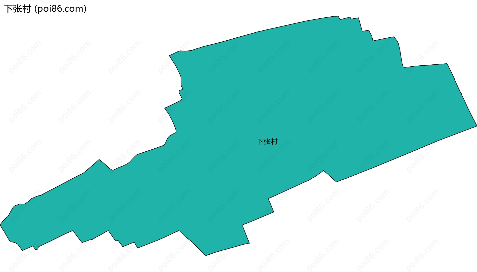 下张村边界地图