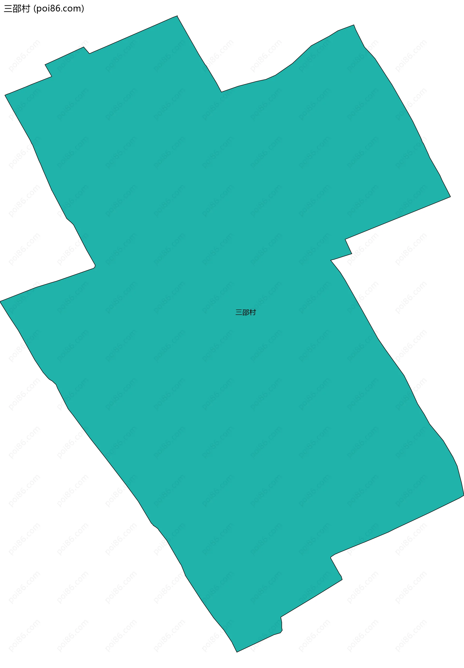 三邵村边界地图