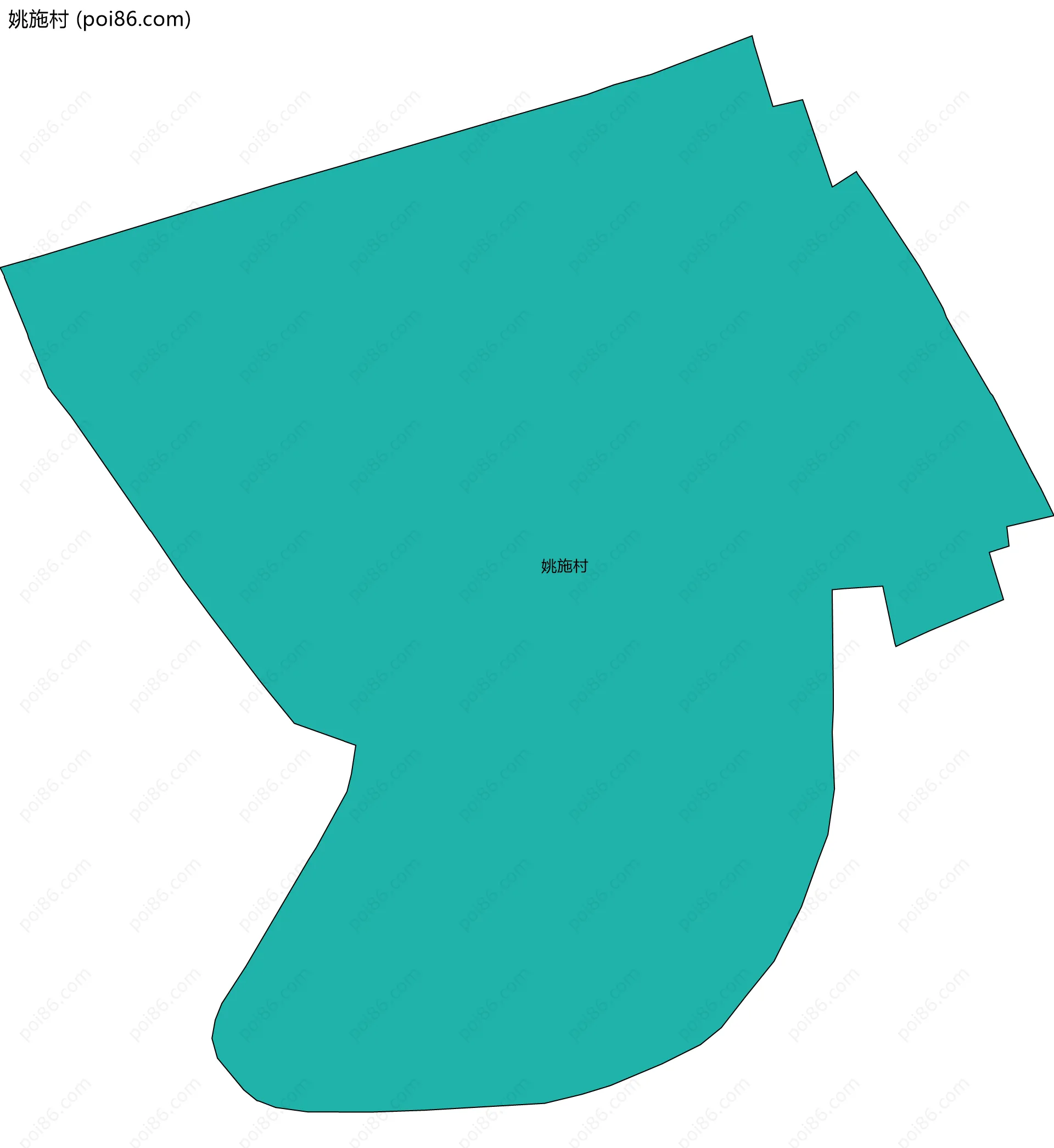 姚施村边界地图