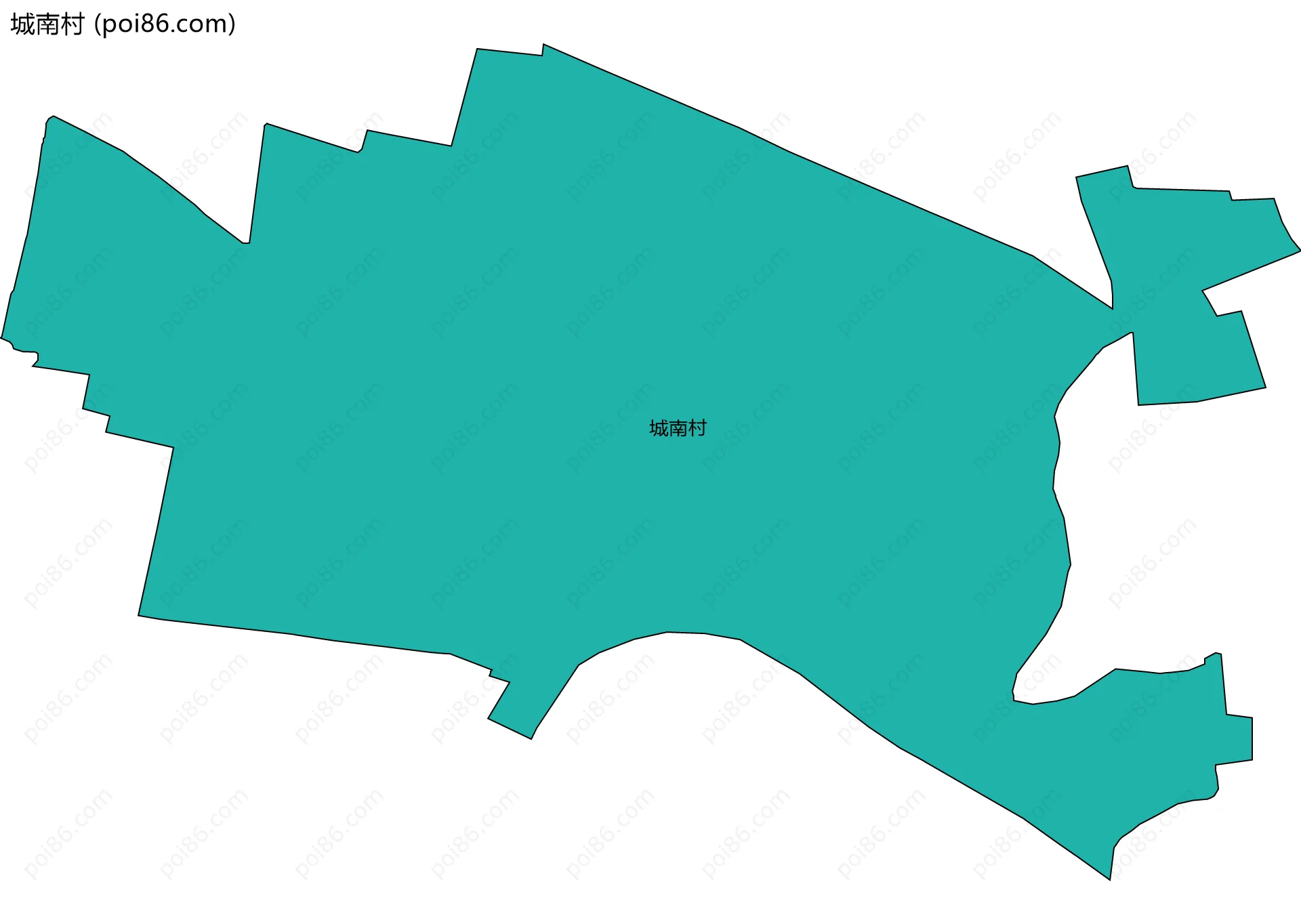城南村边界地图