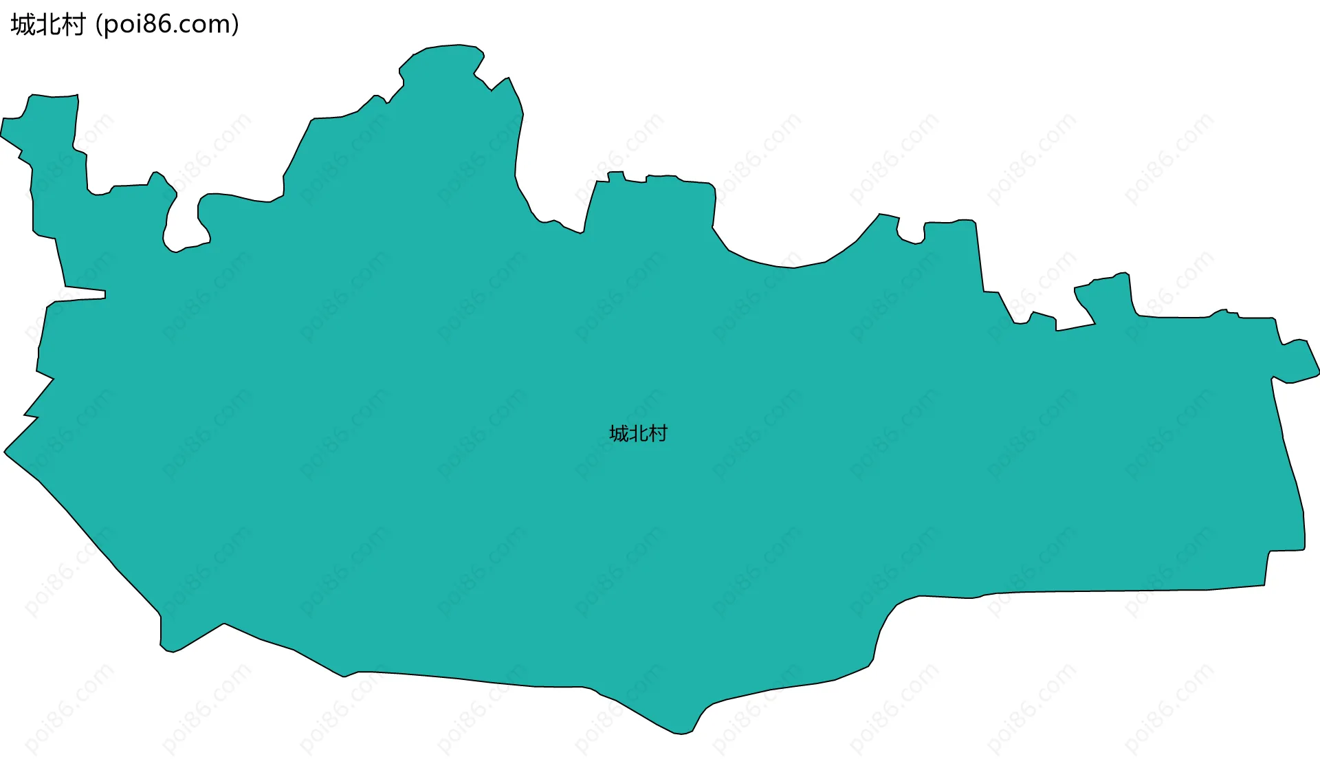 城北村边界地图